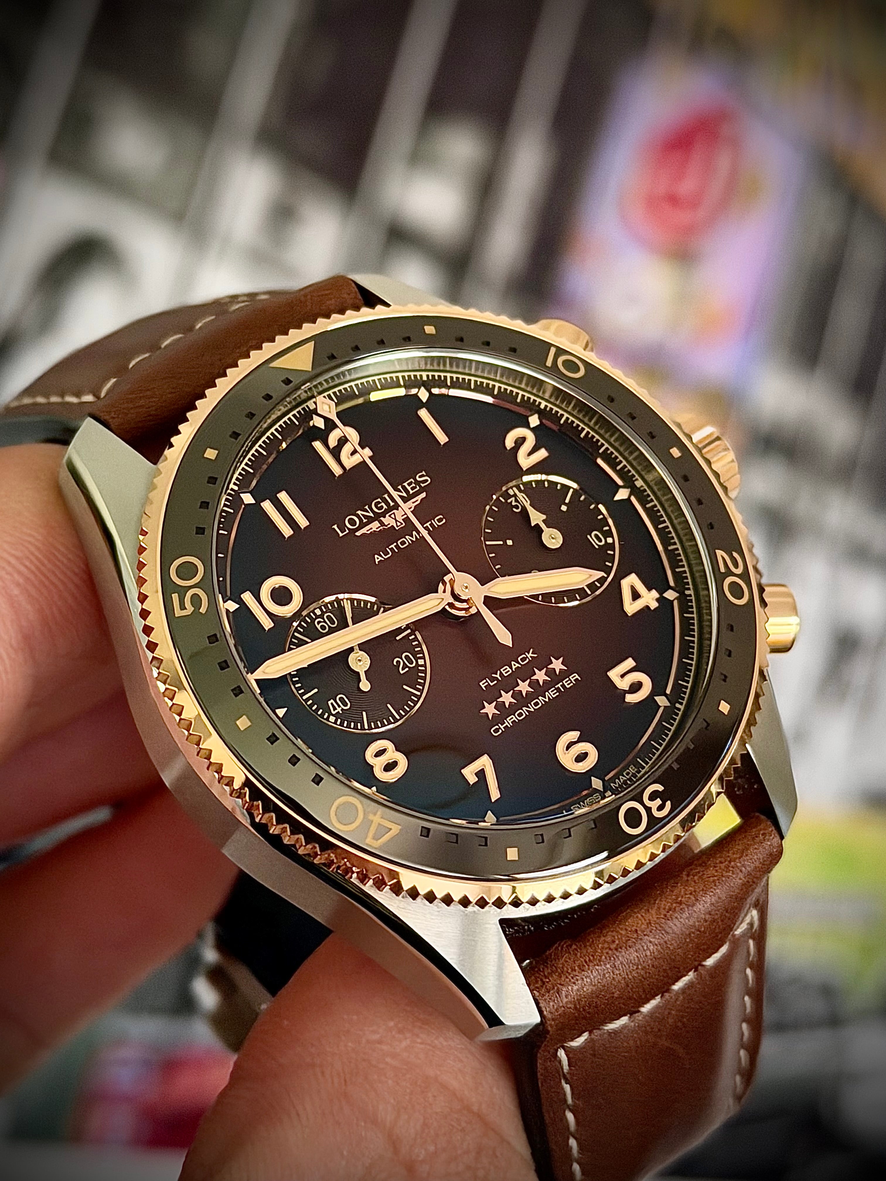 2025 LONGINES SPIRIT FLYBACK CHRONOGRAPH, L3.821.5.59.2, FULL SET, INC GST