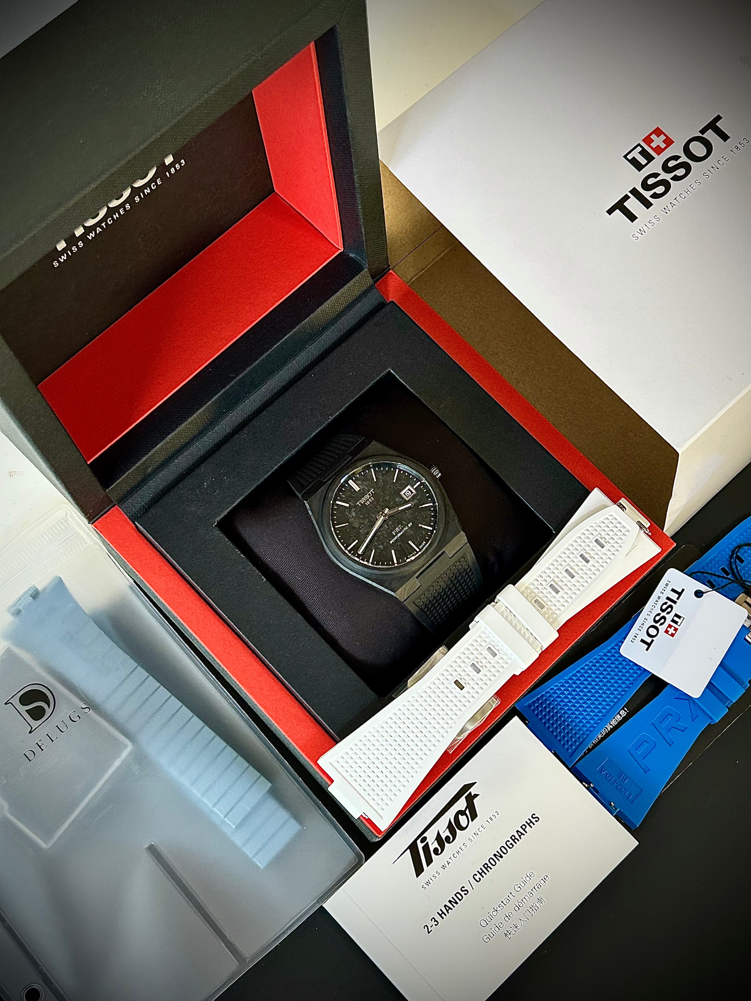 2025 TISSOT PRX POWERMATIC 80 40MM CARBON, FULL SET, INC GST