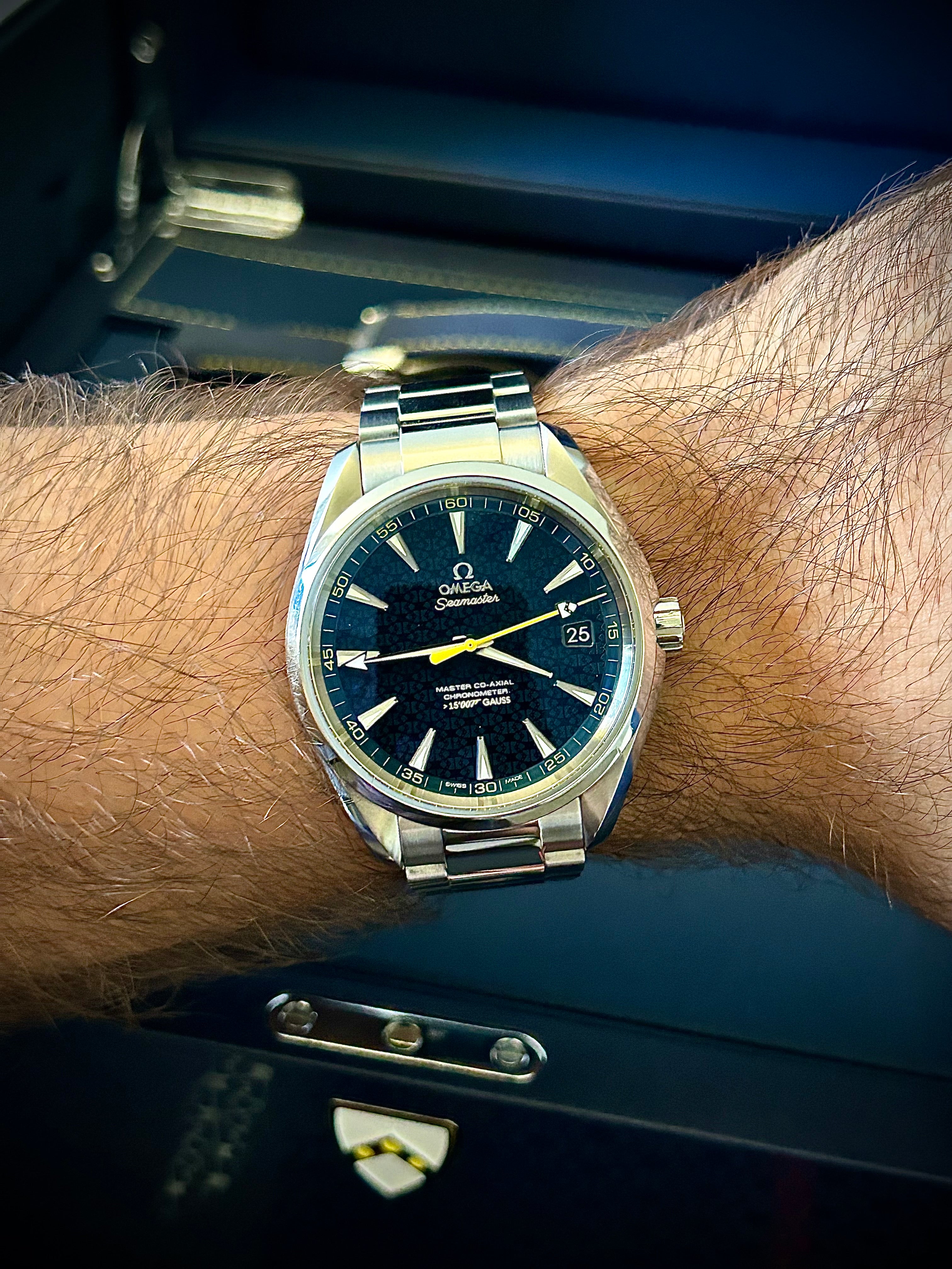 2016 OMEGA SEAMASTER AQUA TERRA, JAMES BOND 007 “SPECTRE”, FULL SET, INC GST