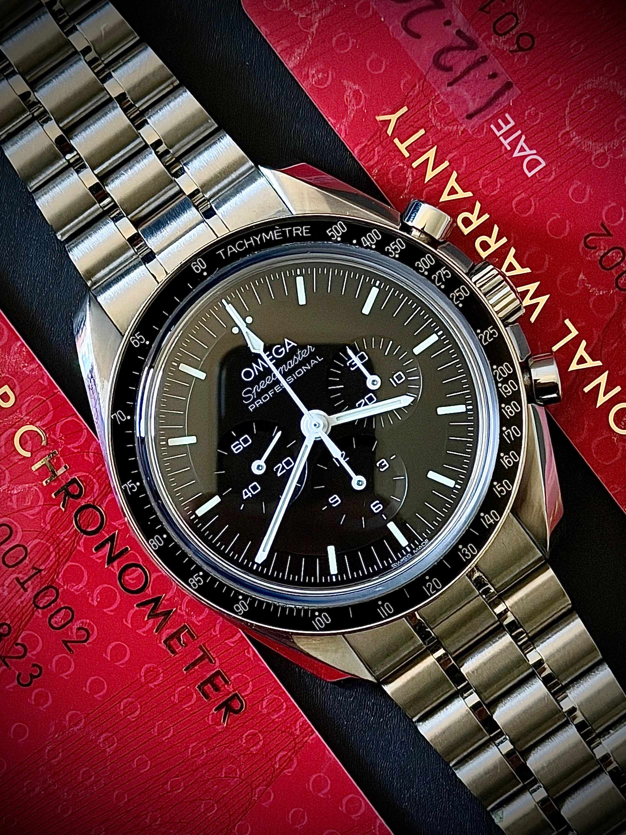 2021 OMEGA SPEEDMASTER MOONWATCH PROFESSIONAL, 310.30.42.50.01.002, FULL SET, INC GST