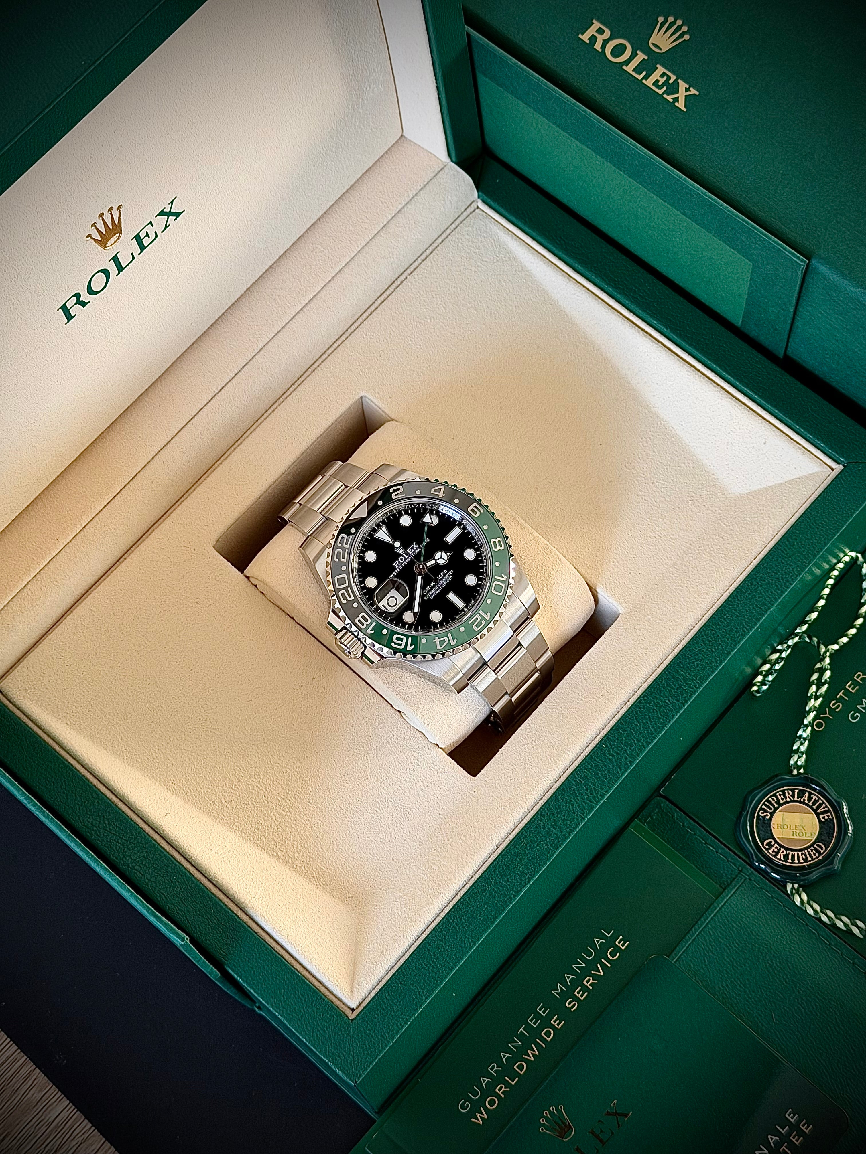 2025 ROLEX GMT-MASTER II “SPRITE”, 126720VTNR, FULL SET, INC GST