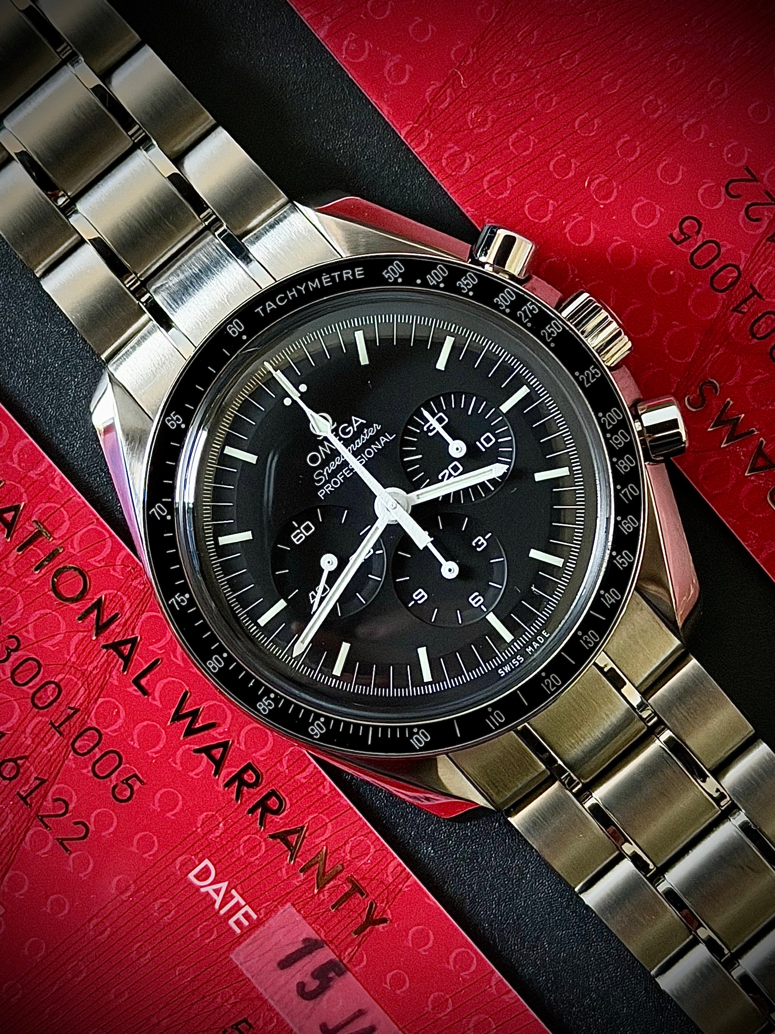 2021 OMEGA SPEEDMASTER PROFESSIONAL MOONWATCH, FULL SET, INC GST