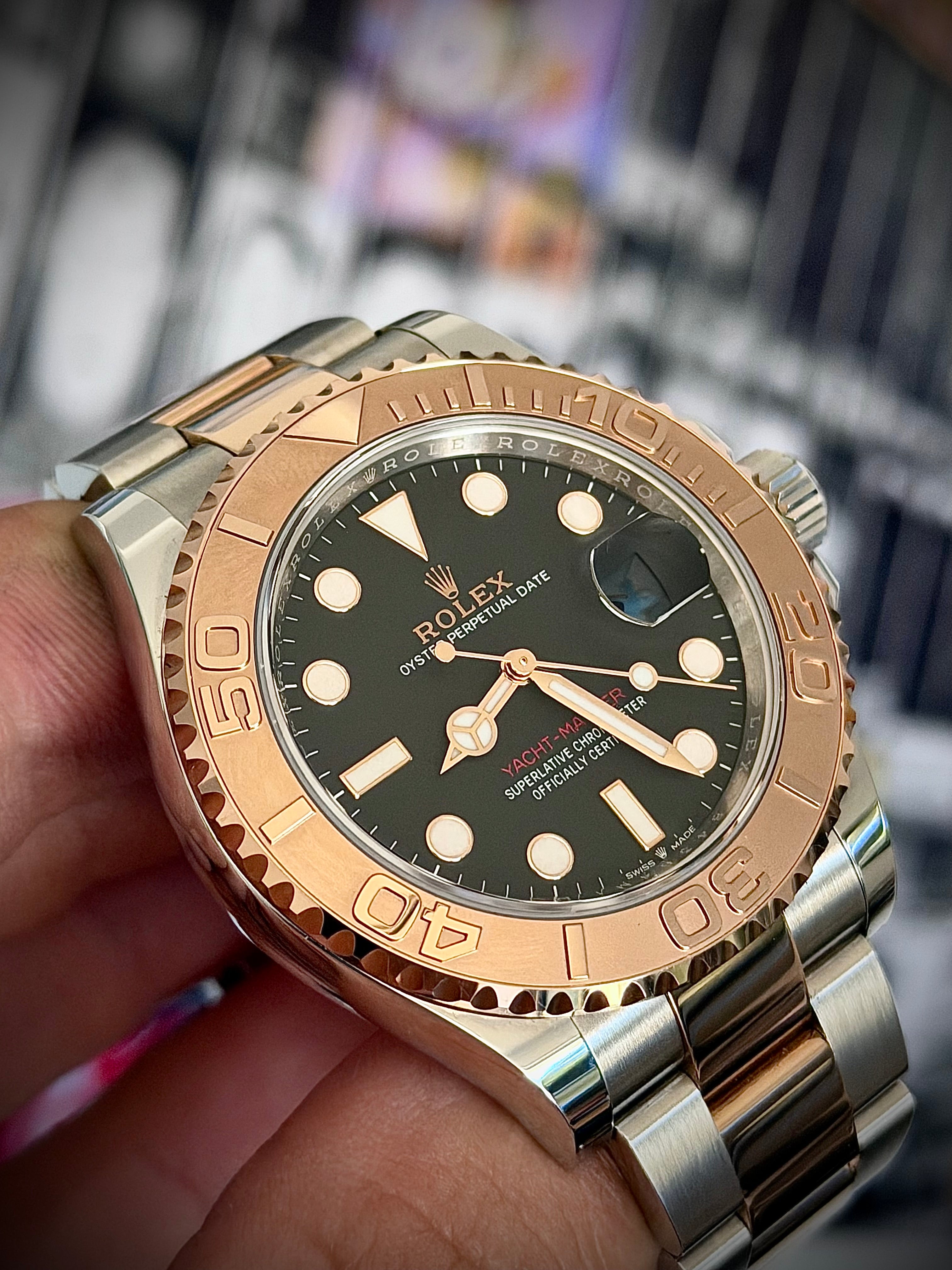2022 ROLEX YACHT-MASTER 40, ROSE GOLD, 126621, FULL SET