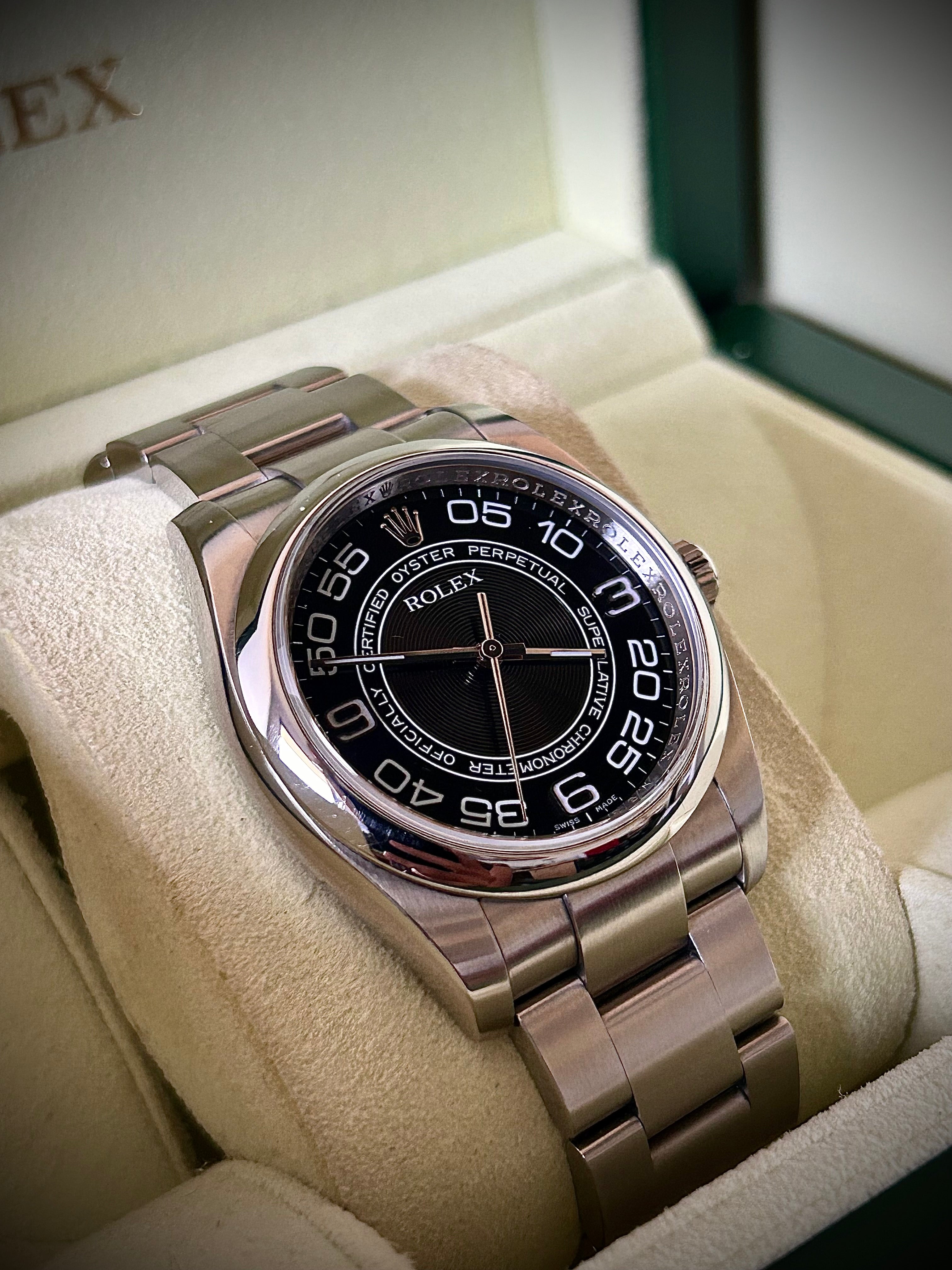 2011 ROLEX OYSTER PERPETUAL 36, FULL SET, INC GST