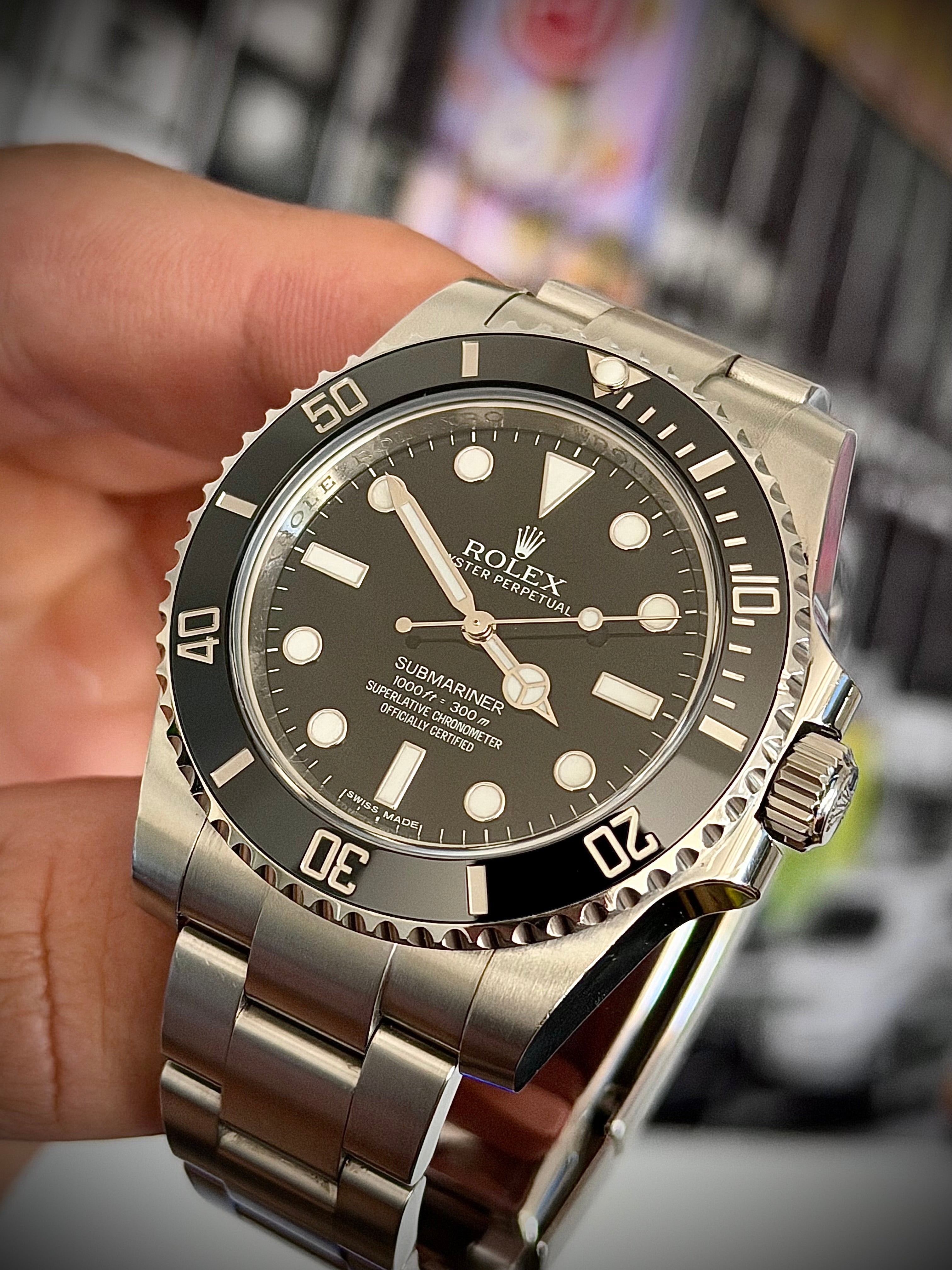 2014 ROLEX SUBMARINER NO DATE, 114060, BOX AND PAPERS, INC GST