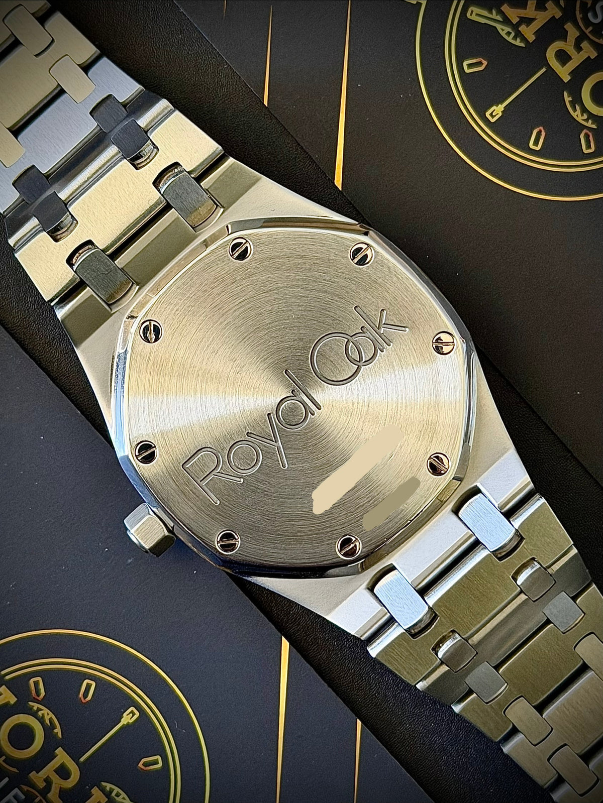 2004 AUDEMARS PIGUET ROYAL OAK DUAL TIME, 25730ST, WHITE DIAL, WATCH & BOX, NEAR MINT, INC GST