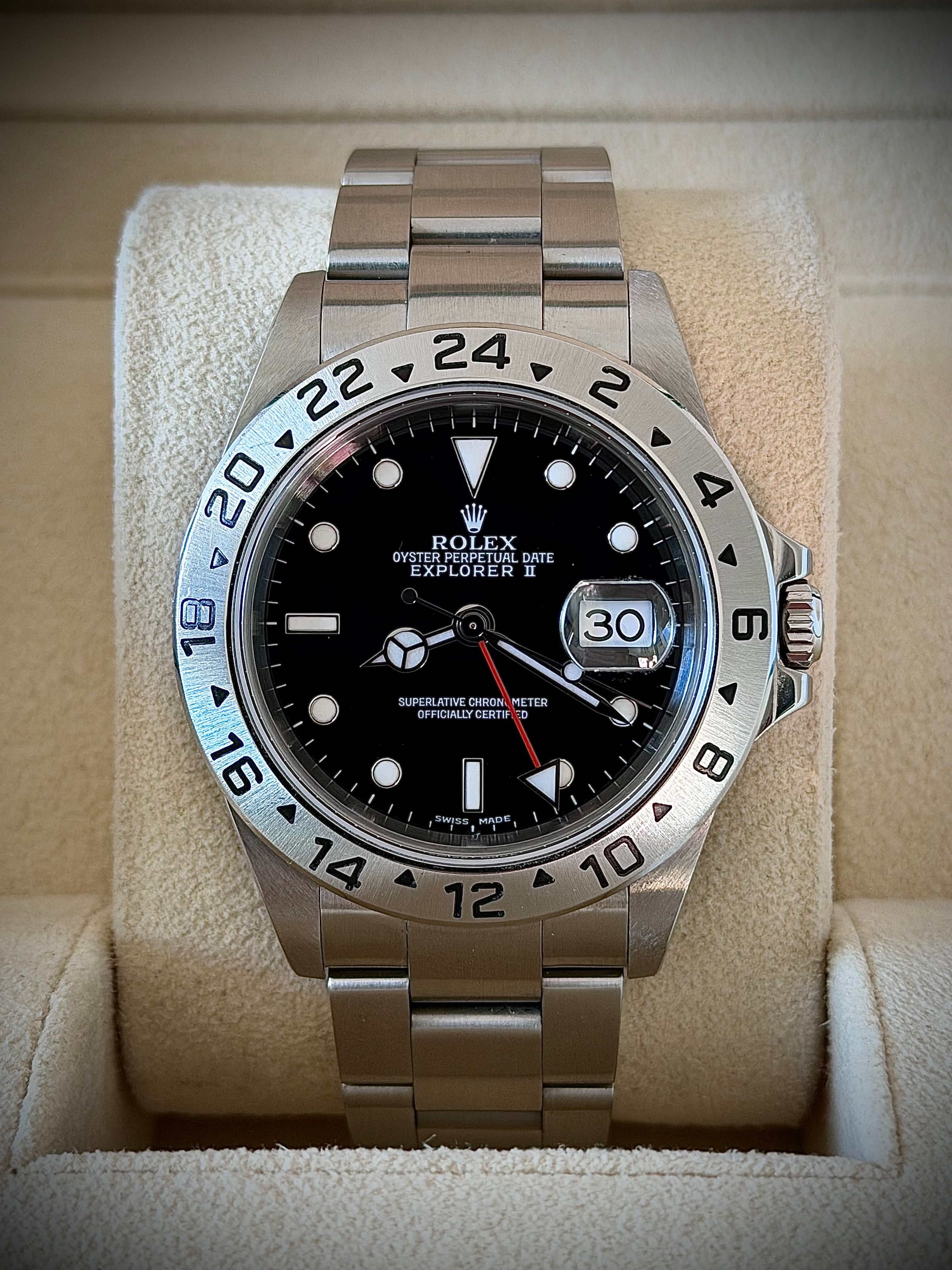 2002 ROLEX EXPLORER II, 16570, WATCH ONLY, INC GST