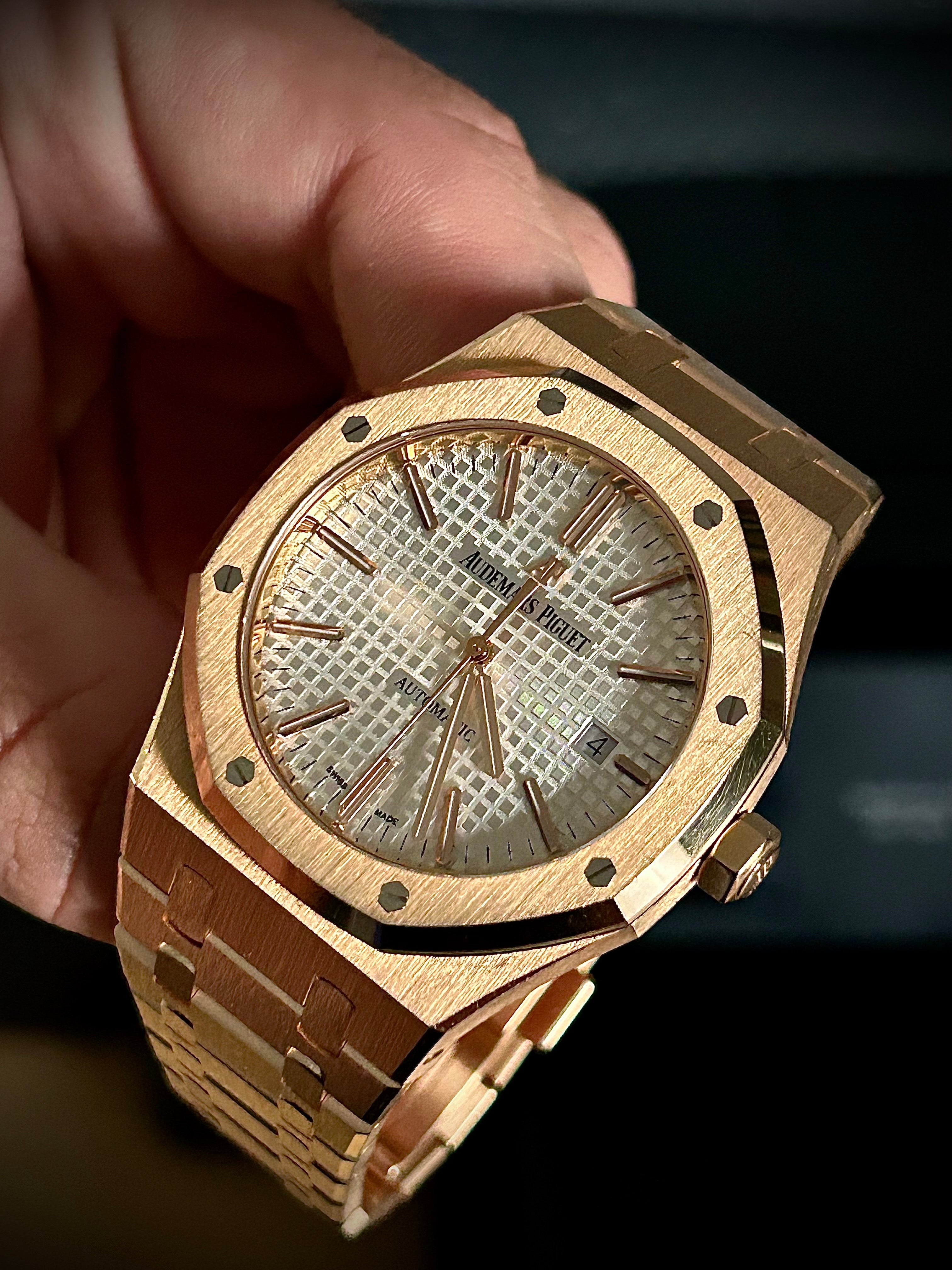 2018 AUDEMARS PIGUET ROYAL OAK 41, 15400OR.OO.1220OR.02, FULL SET, INC GST