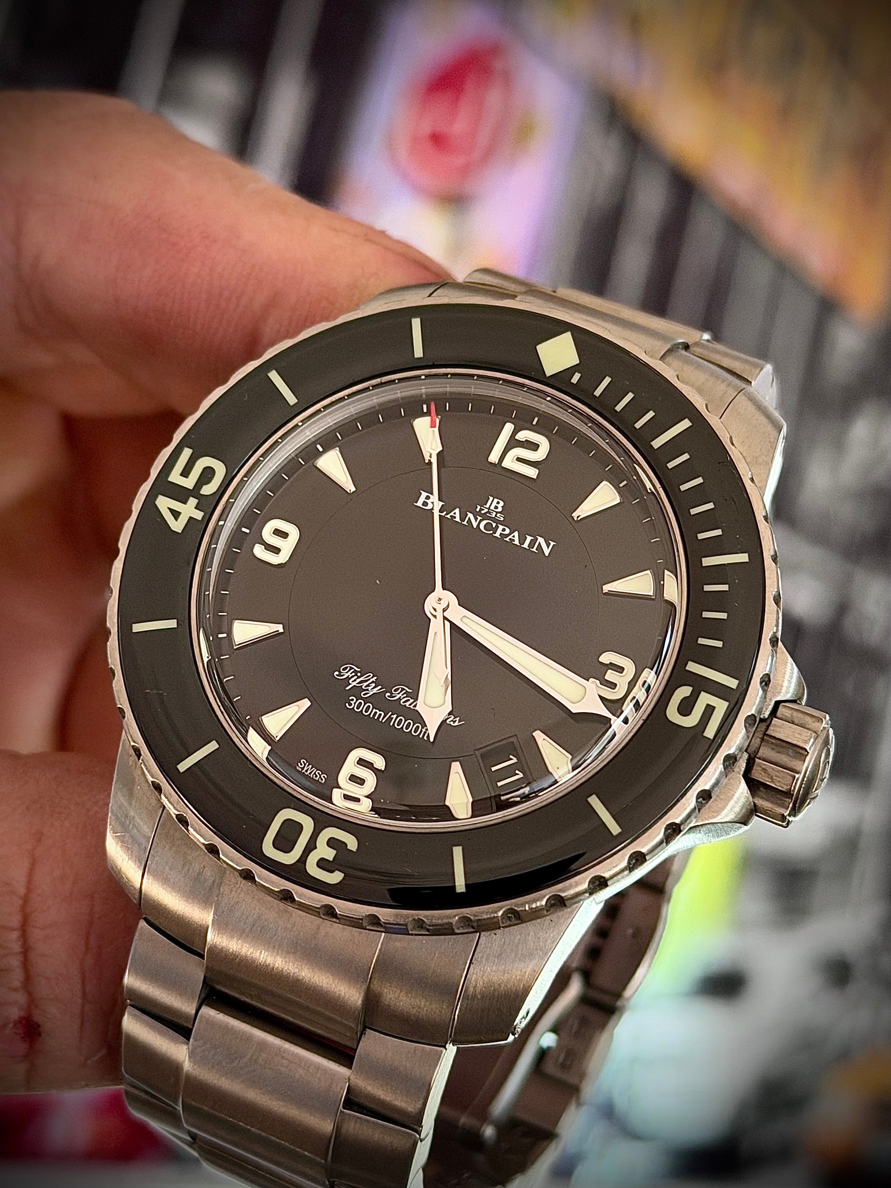 2024 BLANCPAIN FIFTY FATHOMS AUTOMATIQUE, 5015 12B30 98B, FULL SET, INC GST