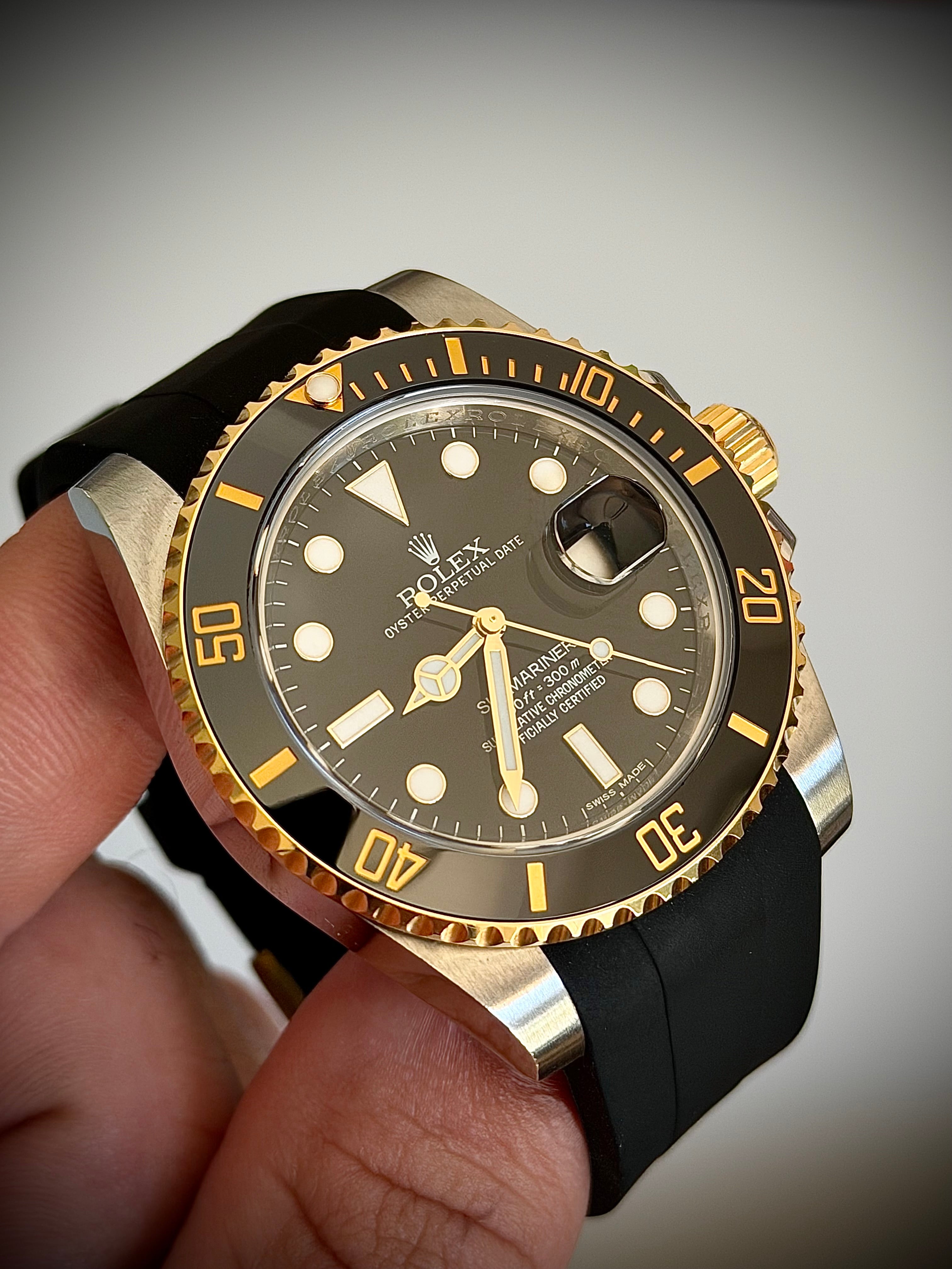 2015 ROLEX SUBMARINER DATE, 116613LN, FULL SET (NO BRACELET), INC GST
