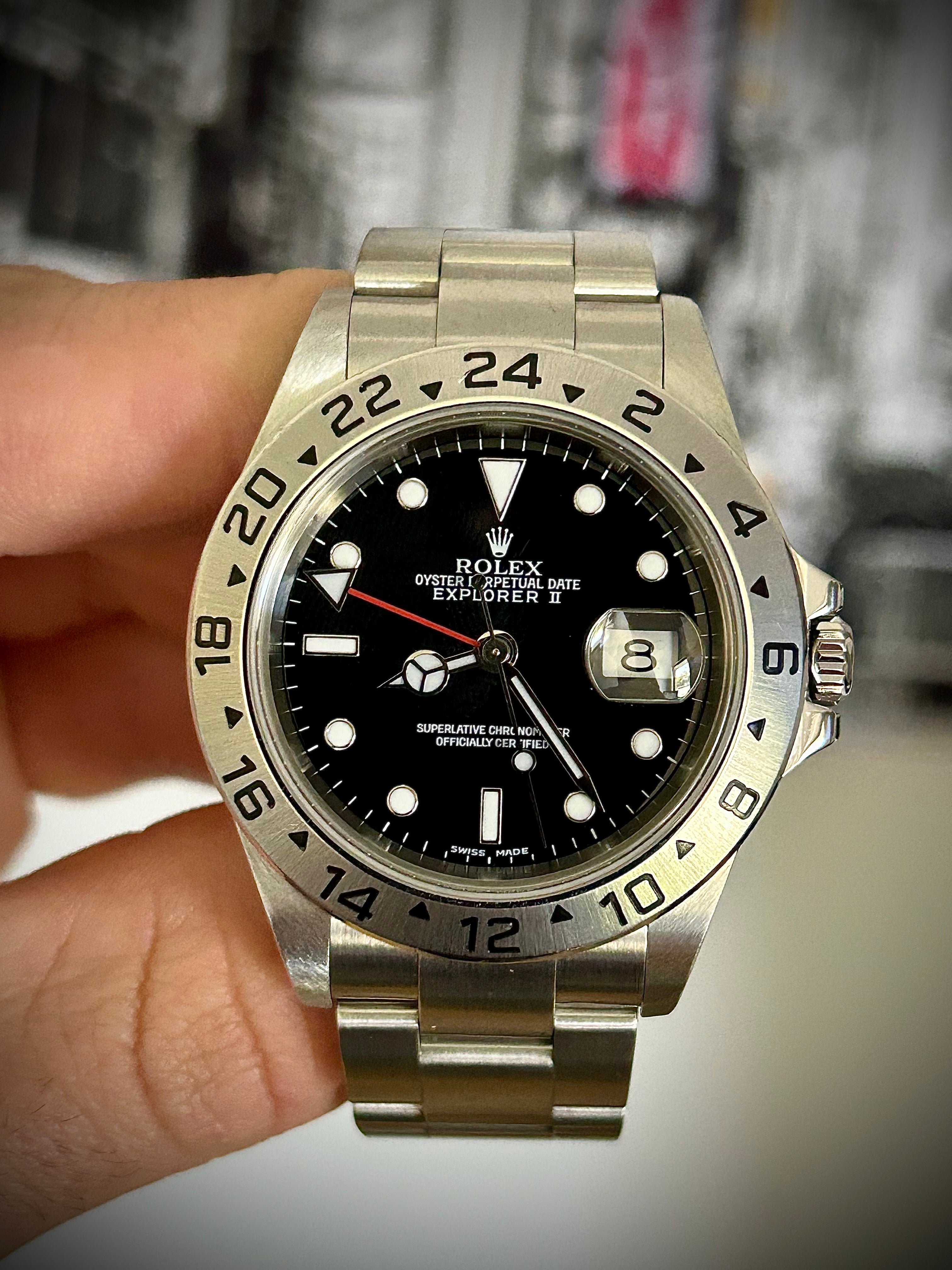 2002 ROLEX EXPLORER II, 16570, WATCH ONLY, INC GST