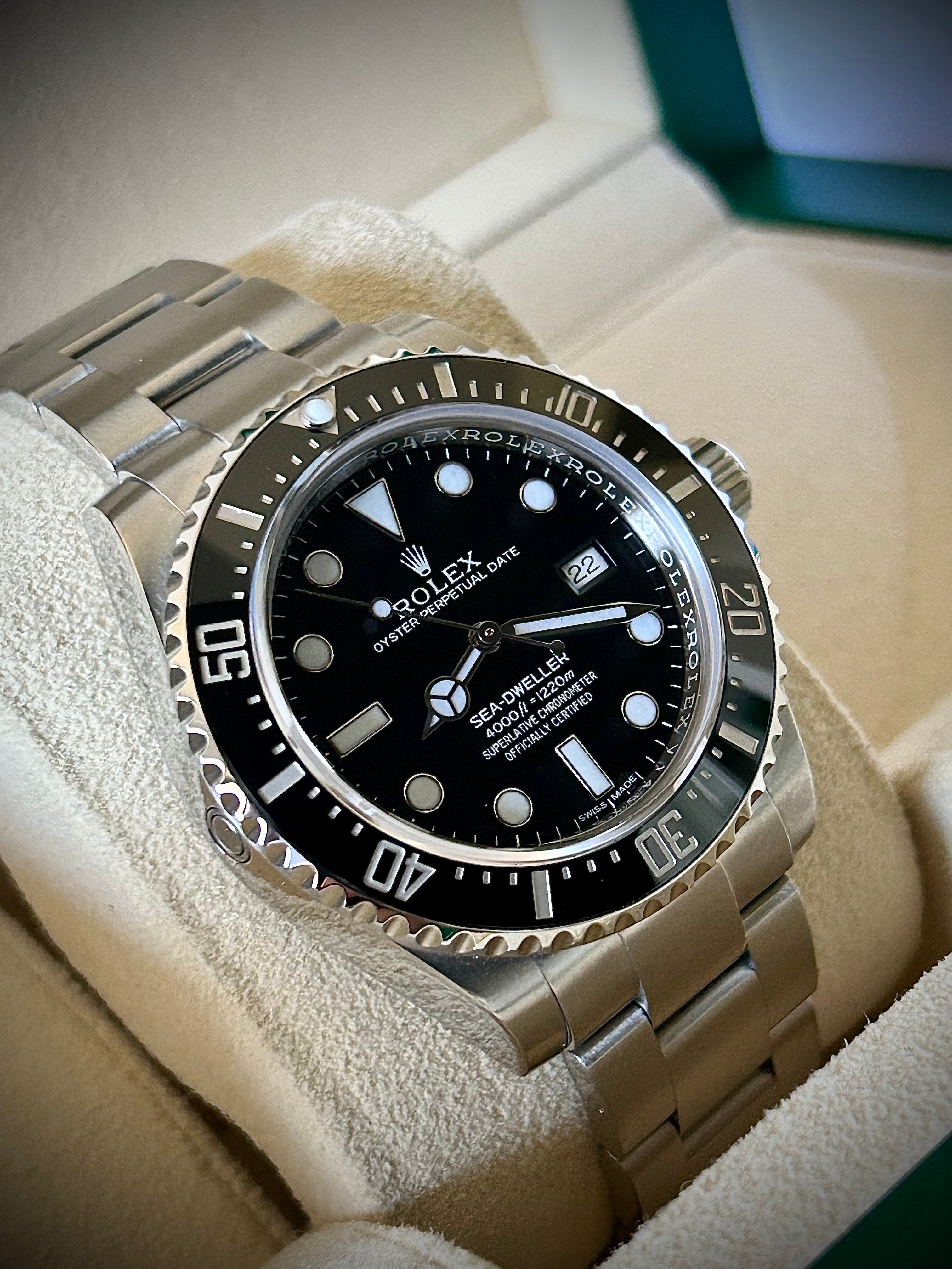 2015 ROLEX SEA-DWELLER 4000, 116600, FULL SET, INC GST