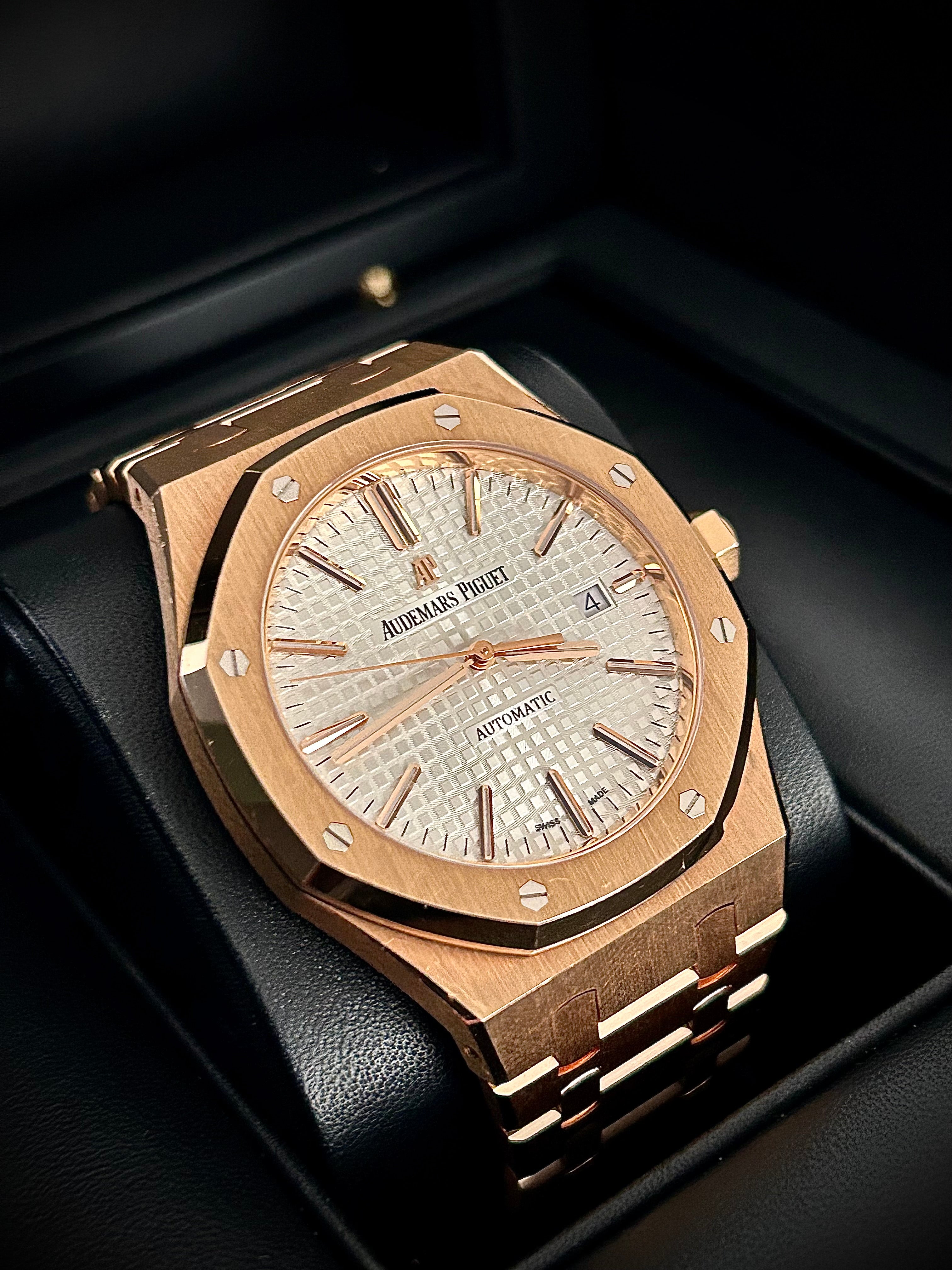 2018 AUDEMARS PIGUET ROYAL OAK 41, 15400OR.OO.1220OR.02, FULL SET, INC GST
