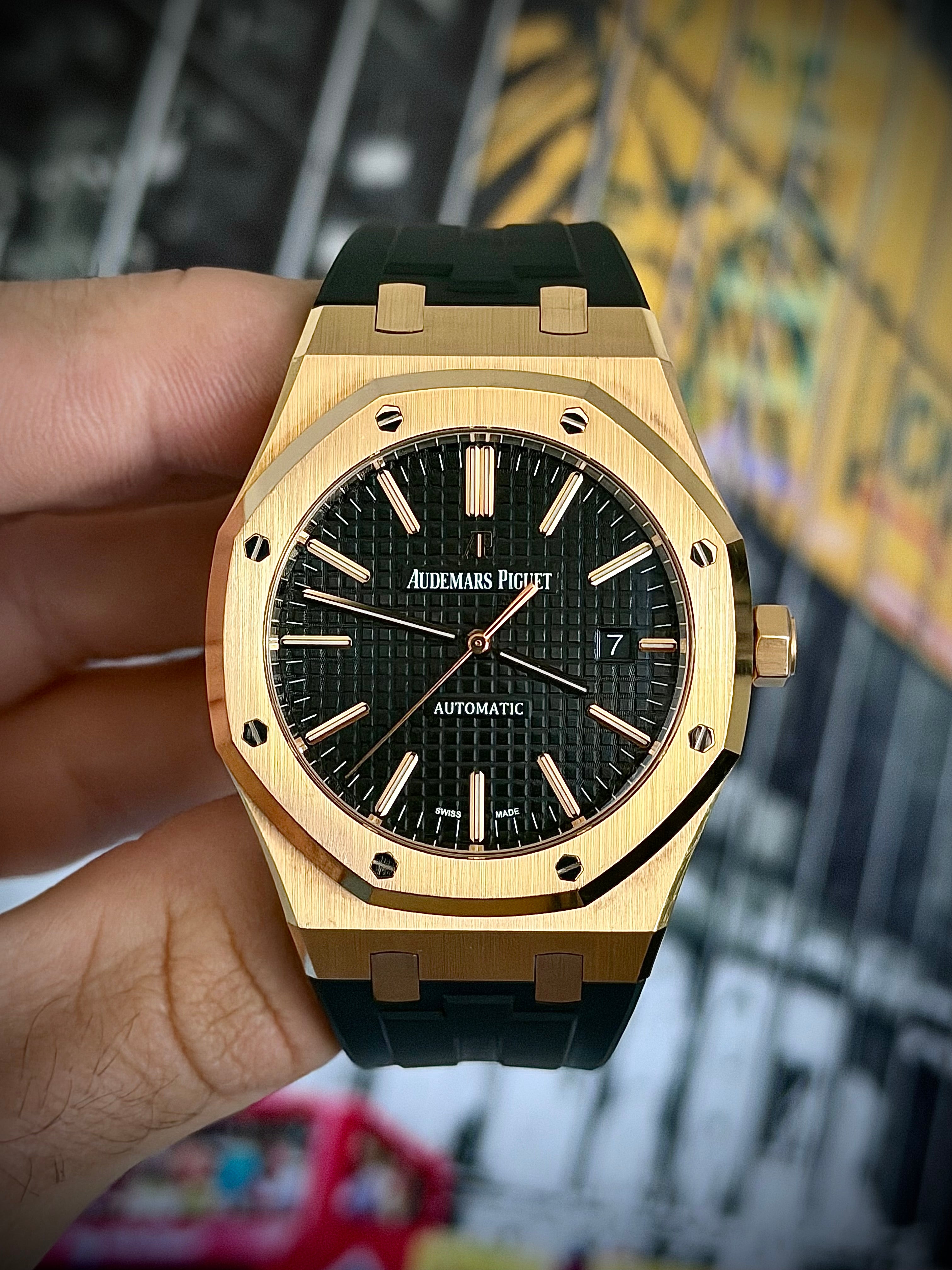 2017 AUDEMARS PIGUET ROYAL OAK, 15400OR, FULL SET, INC GST