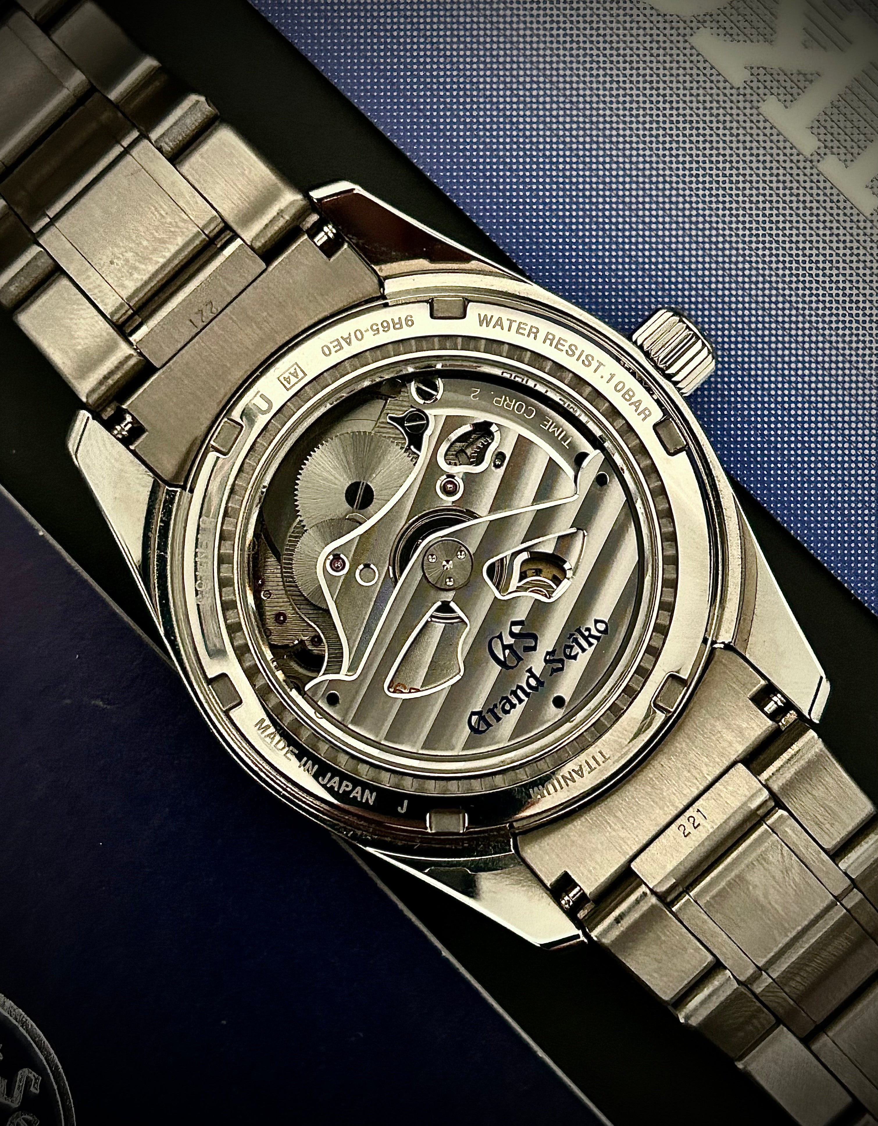 2019 GRAND SEIKO HERITAGE, SNOW FLAKE, 9R65-0AE0, FULL SET, INC GST