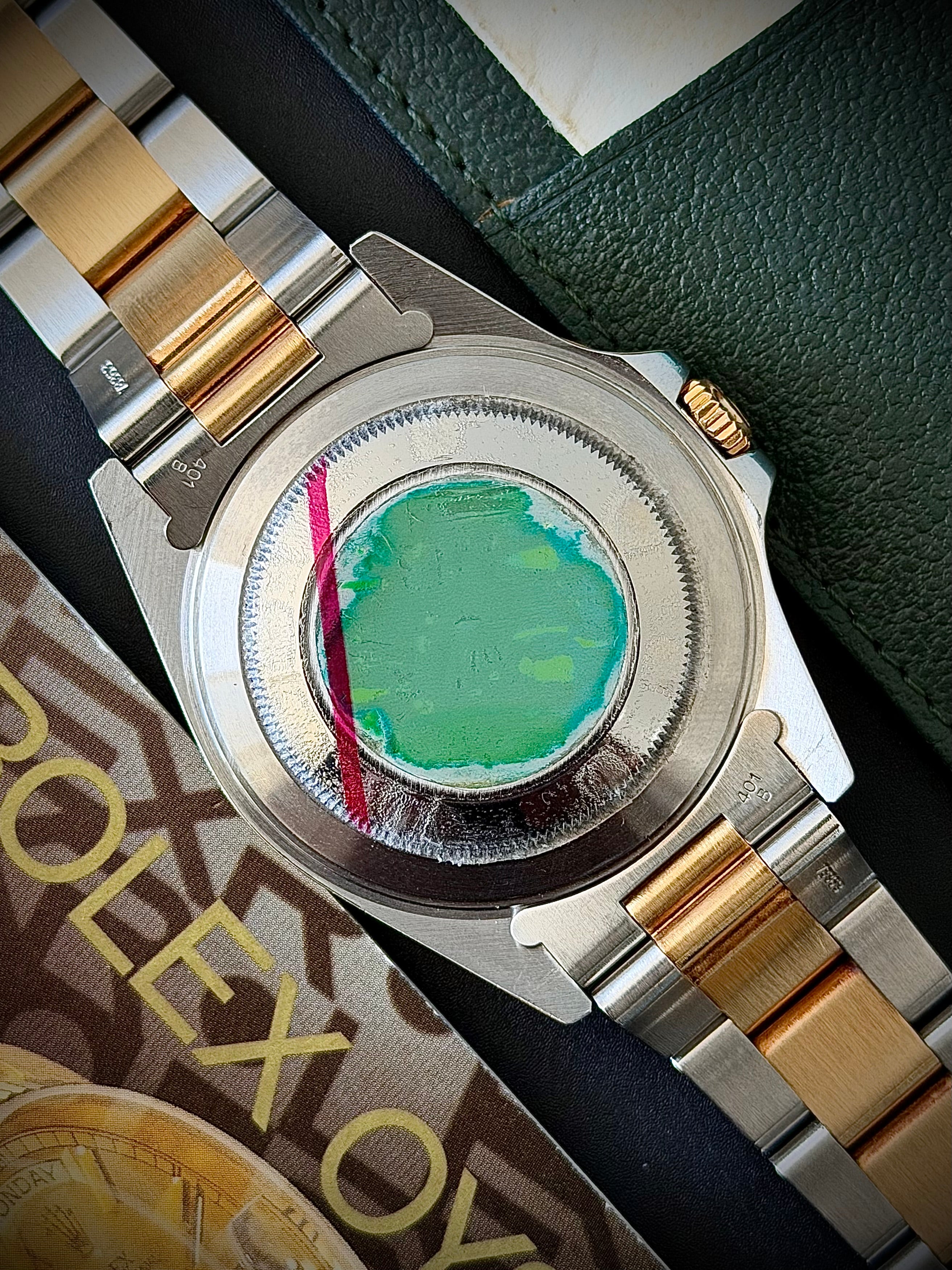 1993 ROLEX GMT-MASTER II, TWO TONE, 16713, FULL SET, INC GST