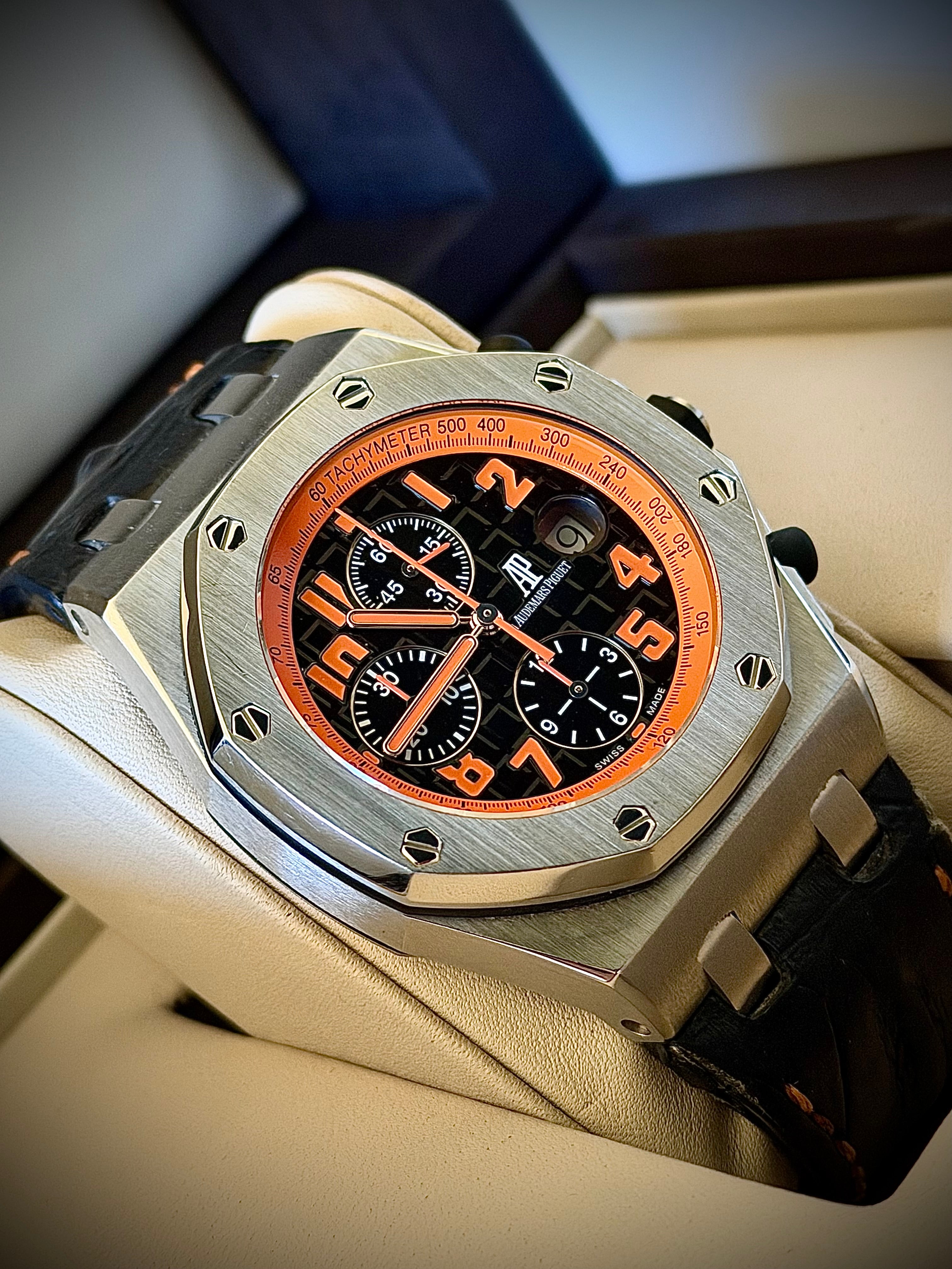 2010 AUDEMARS PIGUET ROYAL OAK OFFSHORE “VOLCANO”, 26170ST.OO.D101CR.01, FULL SET, INC GST