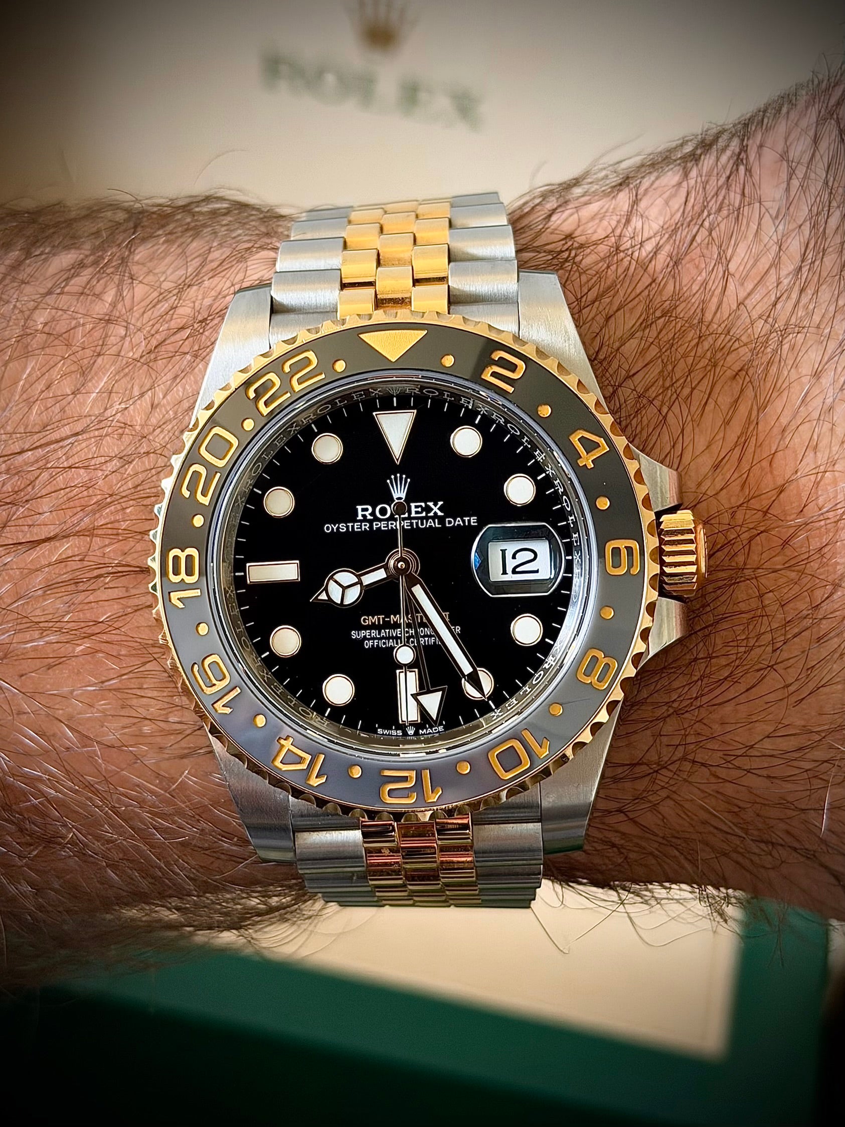2024 ROLEX GMT MASTER II, ZOMBIE, 126713GRNR, FULL SET, INC GST
