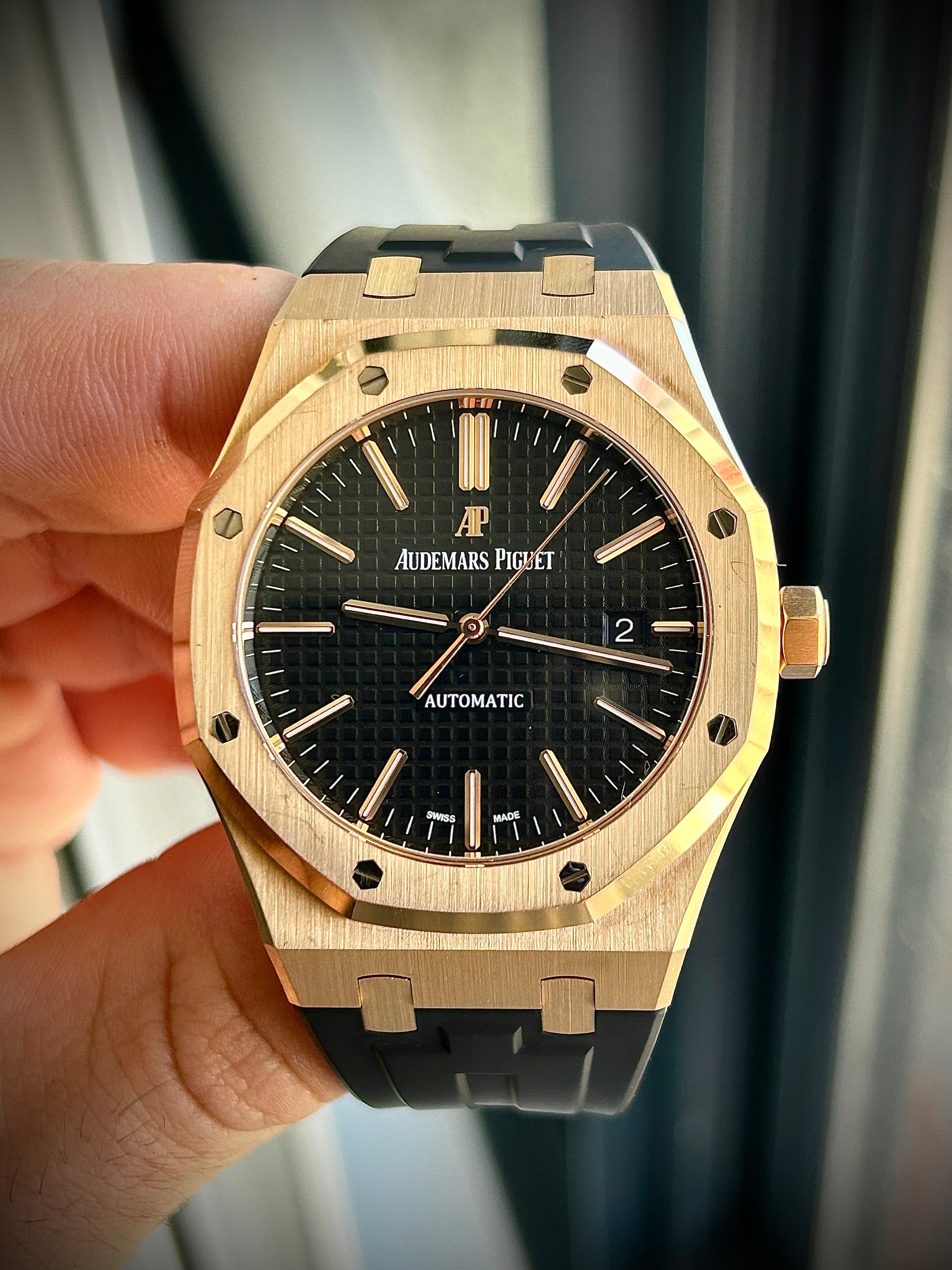 2017 AUDEMARS PIGUET ROYAL OAK, 15400OR, FULL SET, INC GST