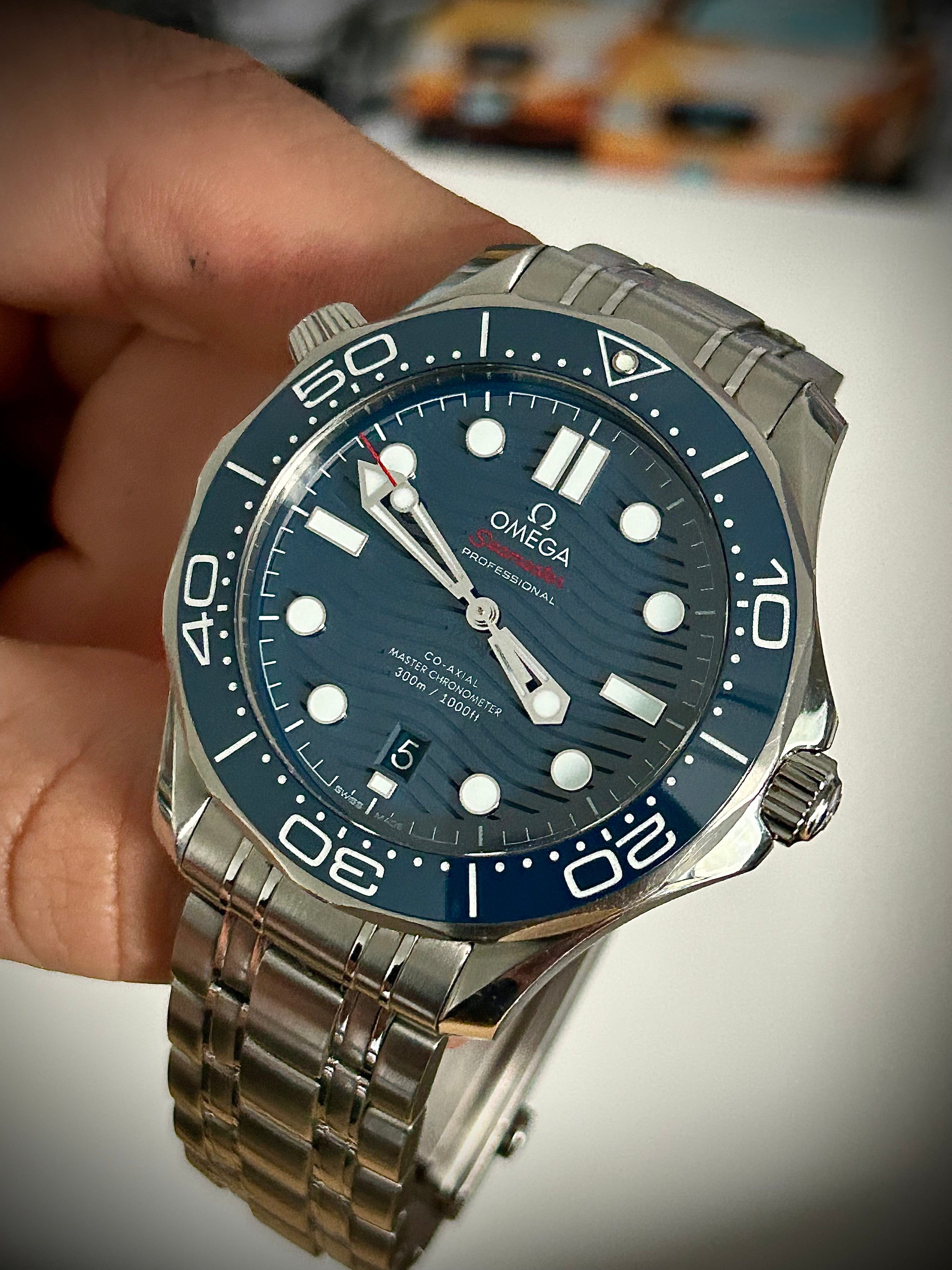 2020 OMEGA SEAMASTER 300, BLUE DIAL, FULL SET, INC GST