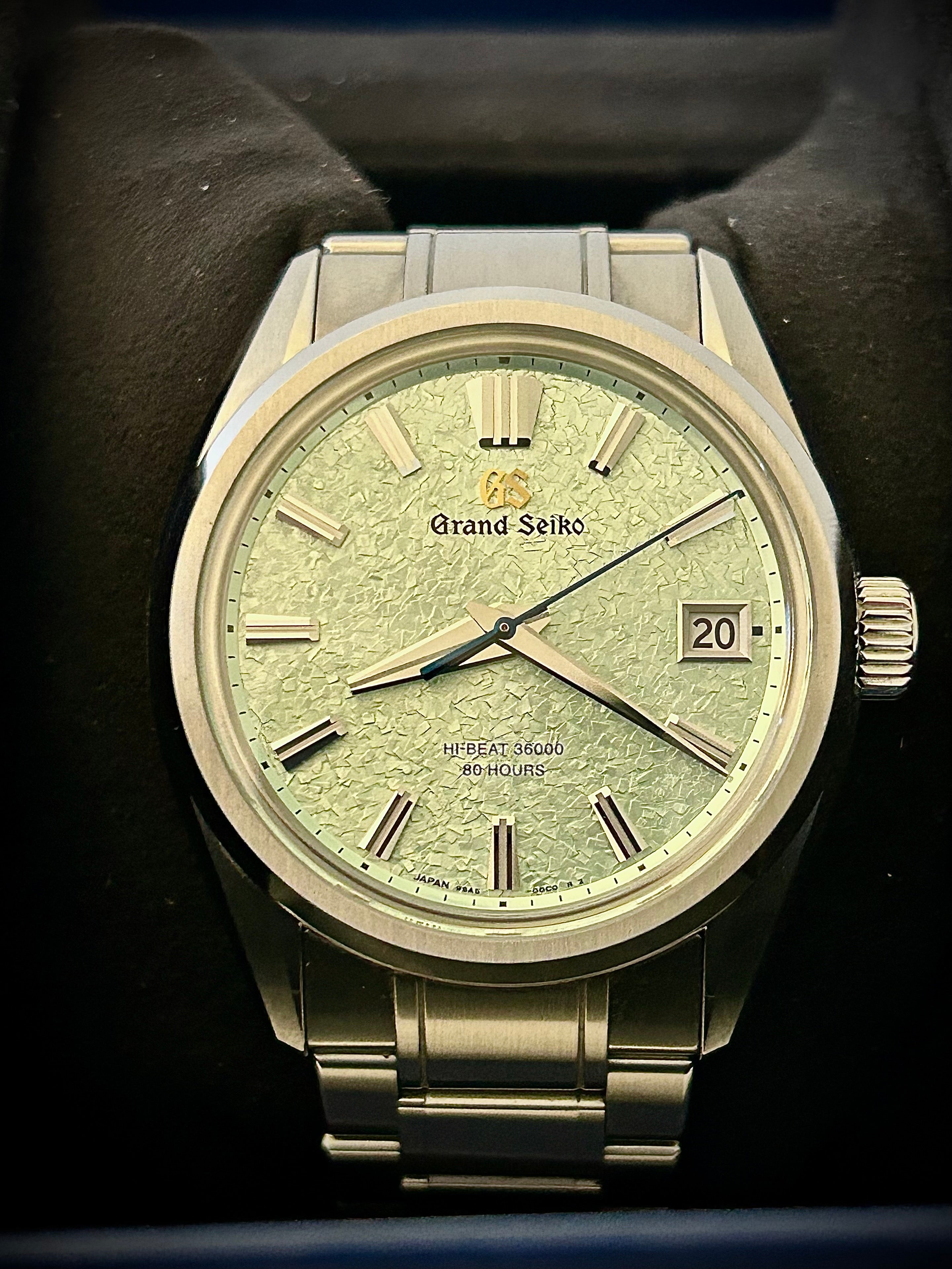 2024 GRAND SEIKO EVOLUTION 9, HI-BEAT, “GENBI VALLEY,” SLGH021, FULL SET, INC GST