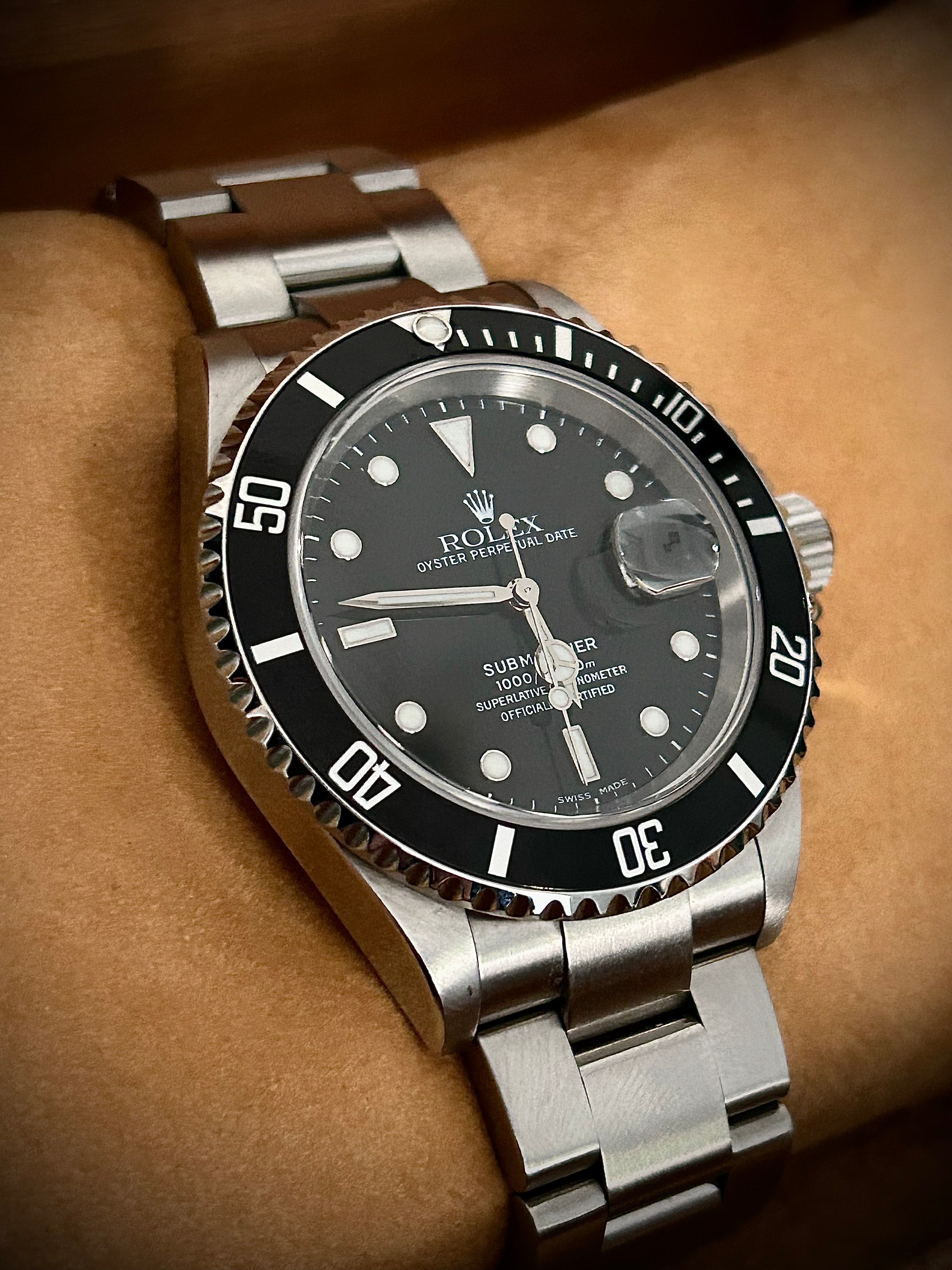 2005 ROLEX SUBMARINER DATE, 16610, FULL SET, RSC, INC GST