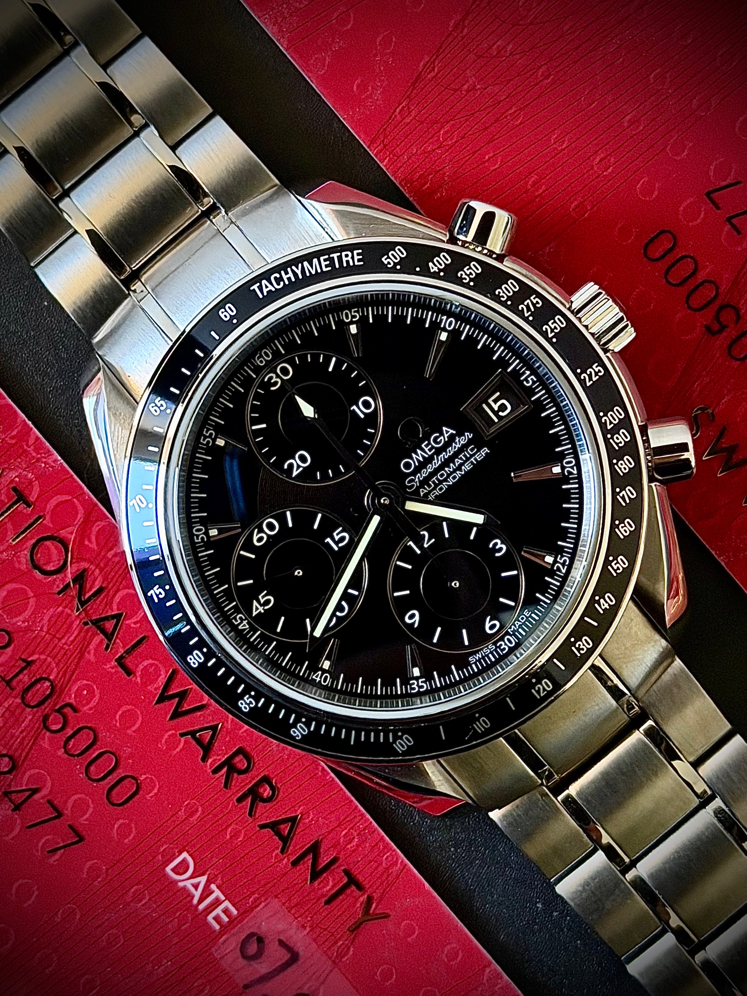 2018 OMEGA SPEEDMASTER DATE AUTOMATIC, 3210.50.00, FULL SET, INC GST
