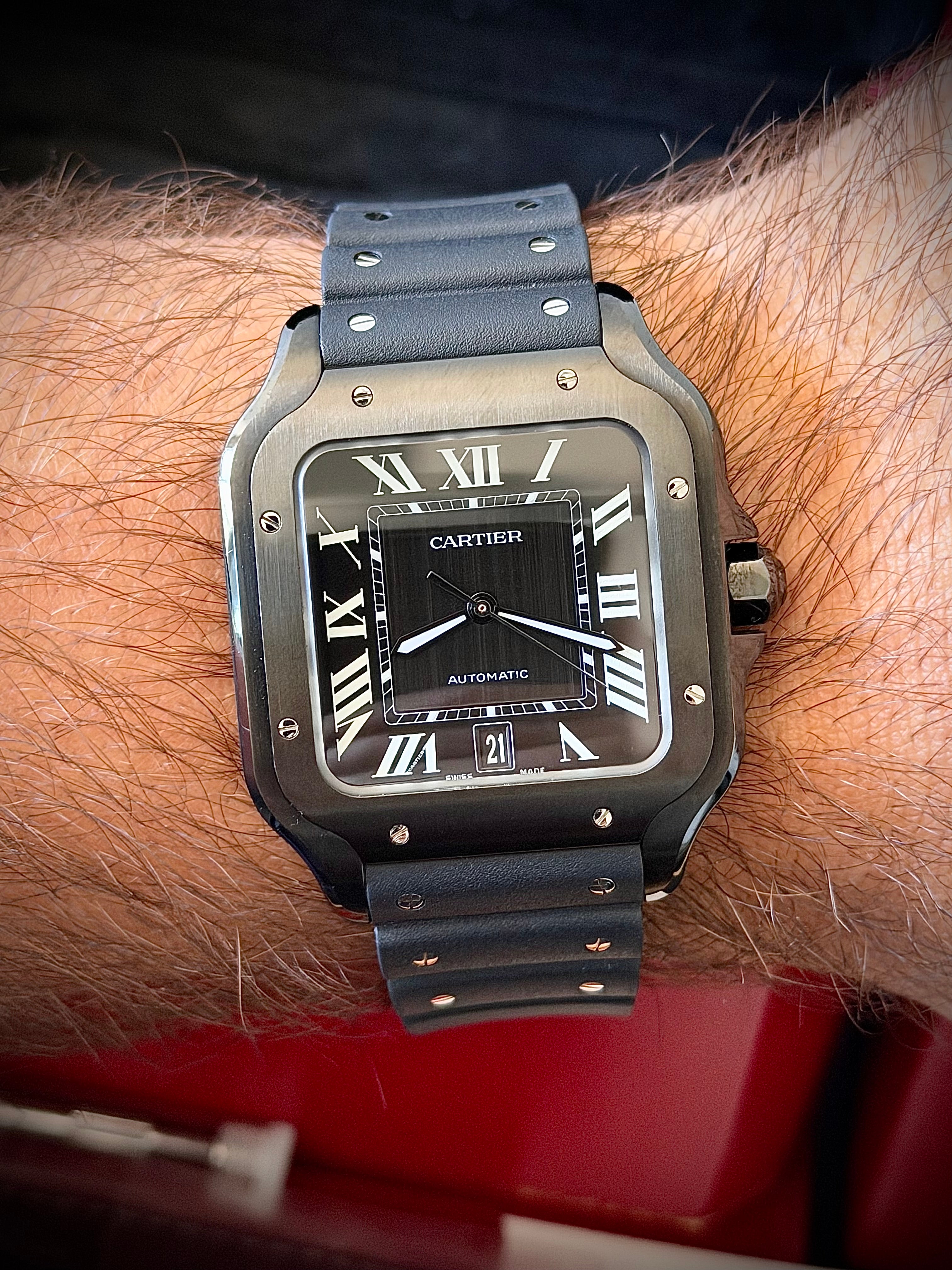 2020 CARTIER SANTOS LARGE ADLC, WSSA0039, FULL SET, INC GST