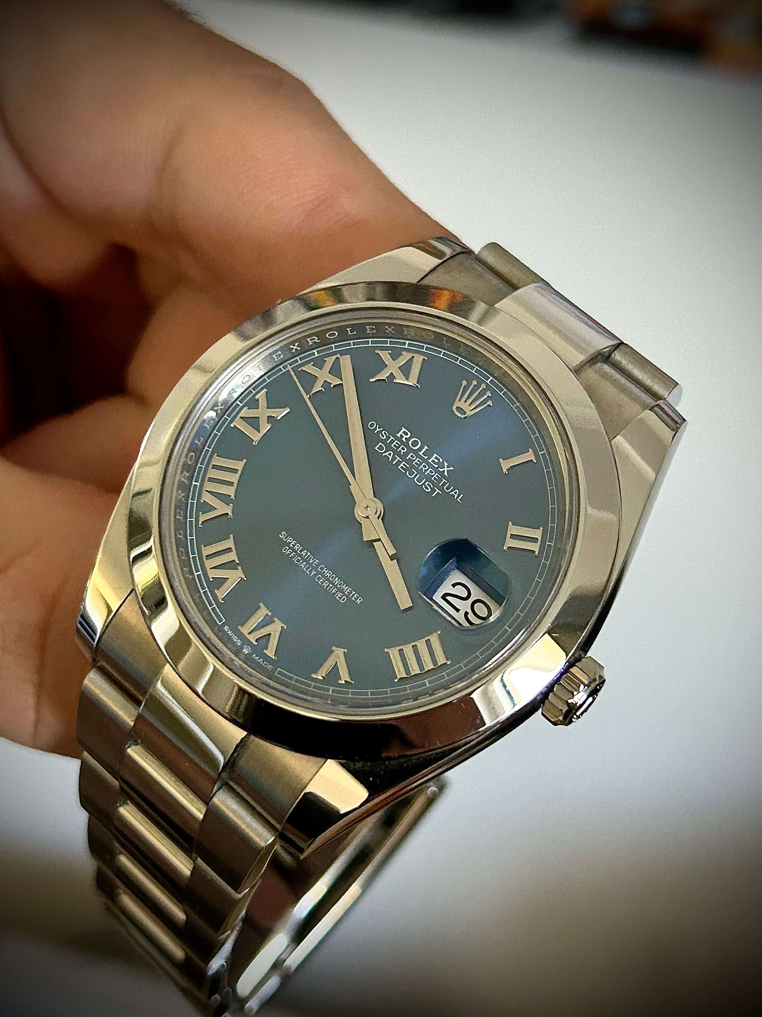 2021 ROLEX DATEJUST 41, 126300, AZZURO, FULL SET, INC GST