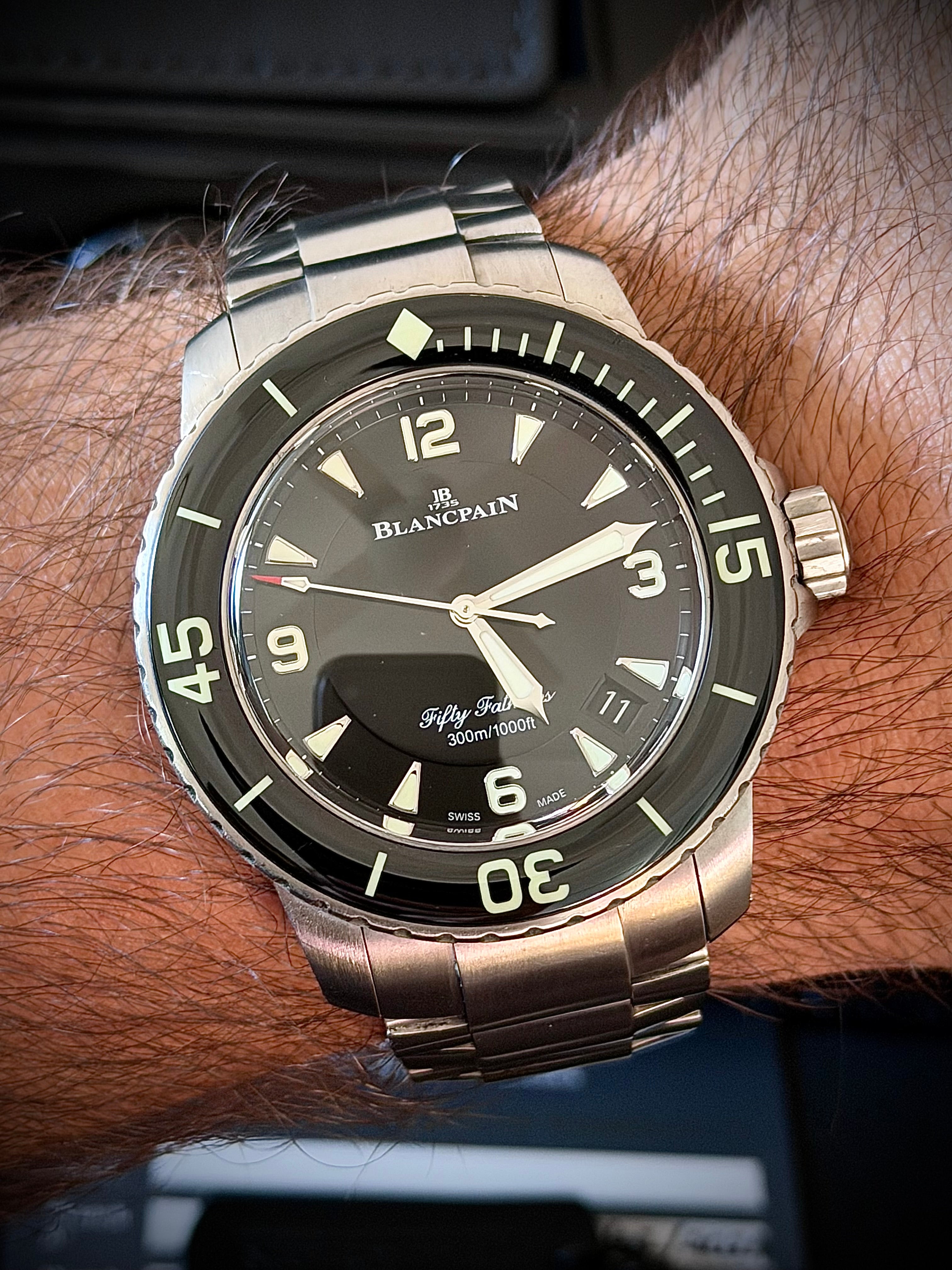 2024 BLANCPAIN FIFTY FATHOMS AUTOMATIQUE, 5015 12B30 98B, FULL SET, INC GST