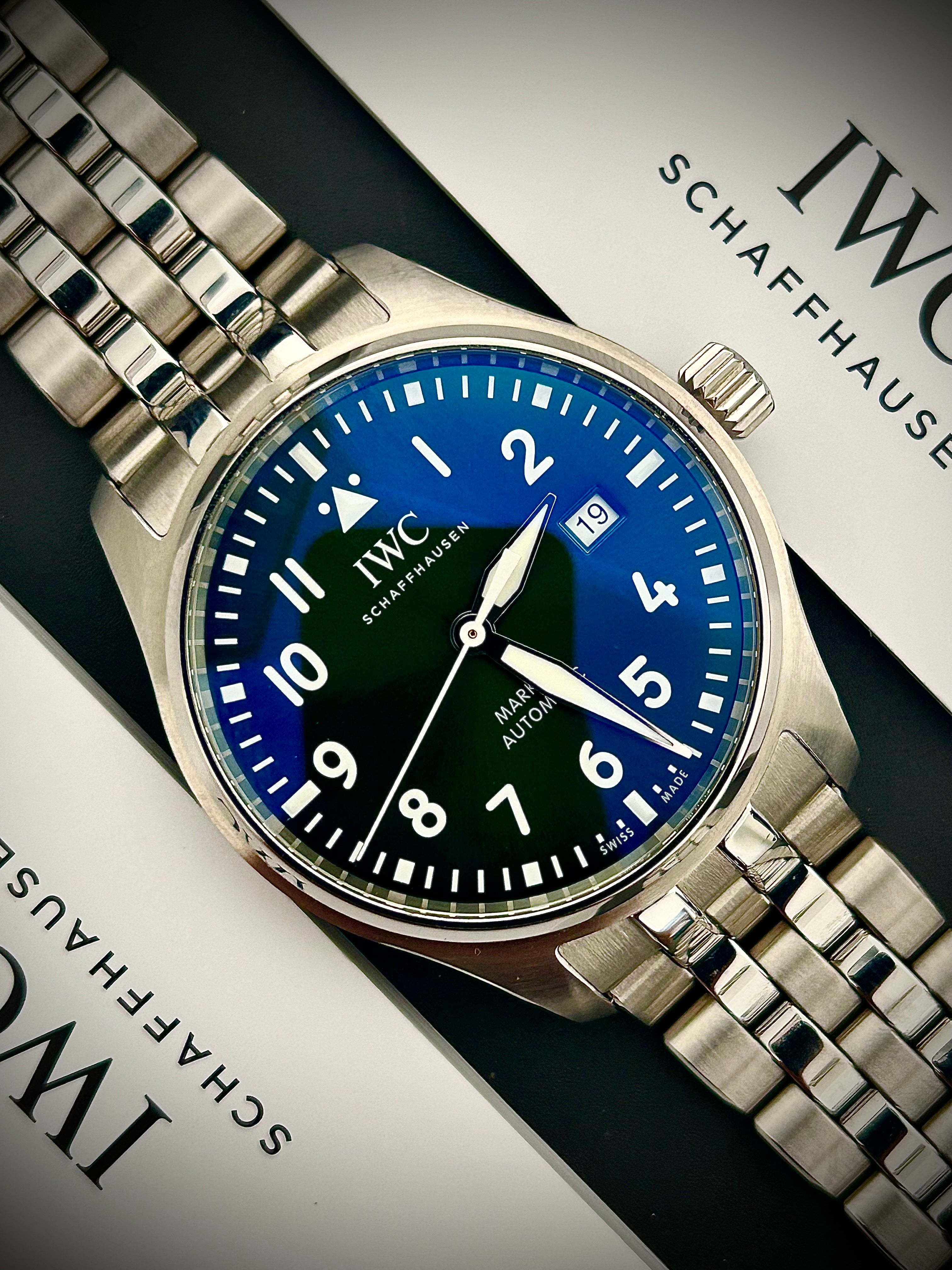 2023 IWC PILOTS WATCH MARK XX, GREEN DIAL, IW328206, FULL SET, INC GST