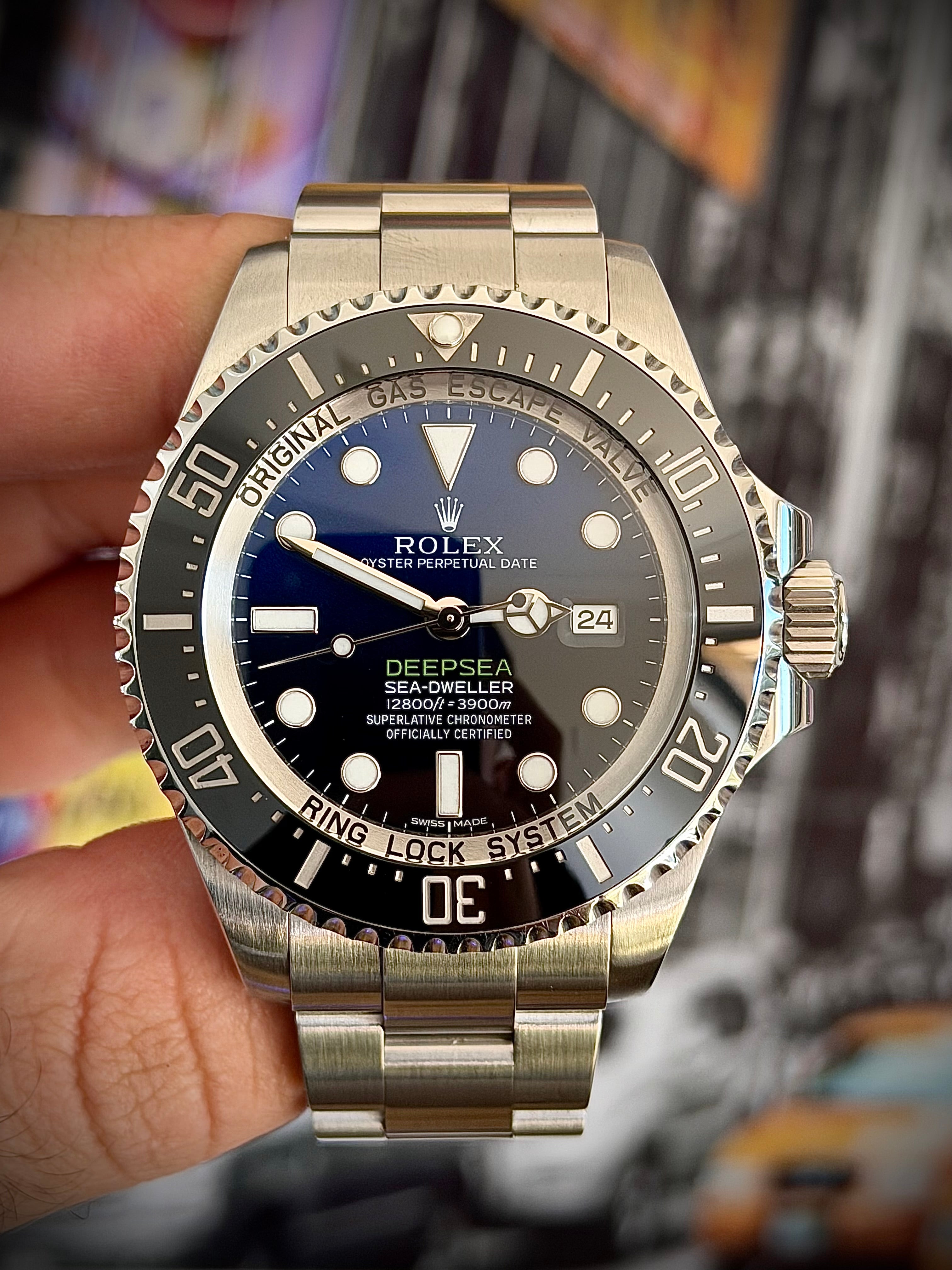 2015 ROLEX DEEPSEA SEA-DWELLER 44MM, JAMES CAMERON 116660, FULL SET, INC GST