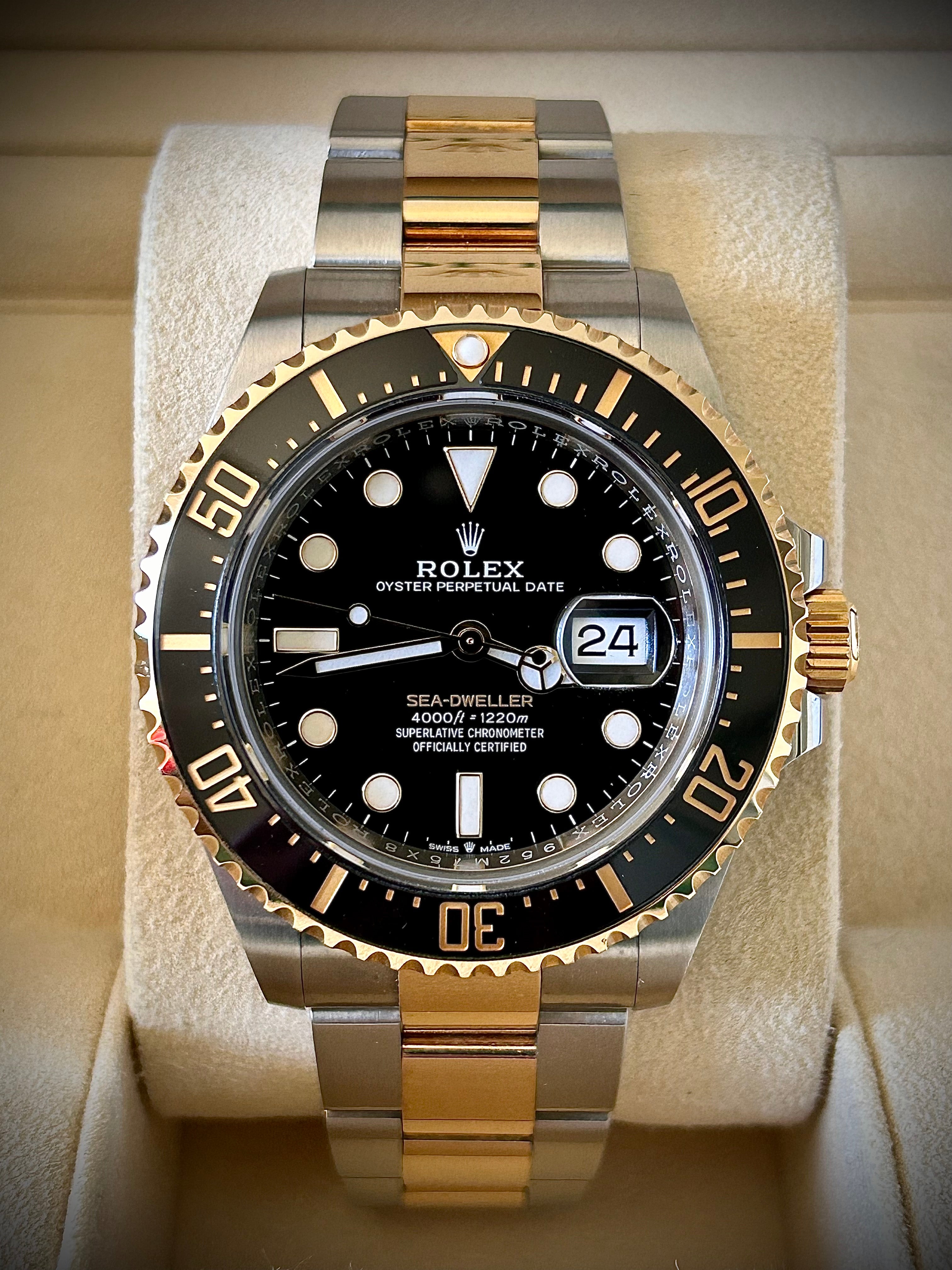 2020 ROLEX SEA DWELLER, TWO TONE, 126603, FULL SET, INC GST