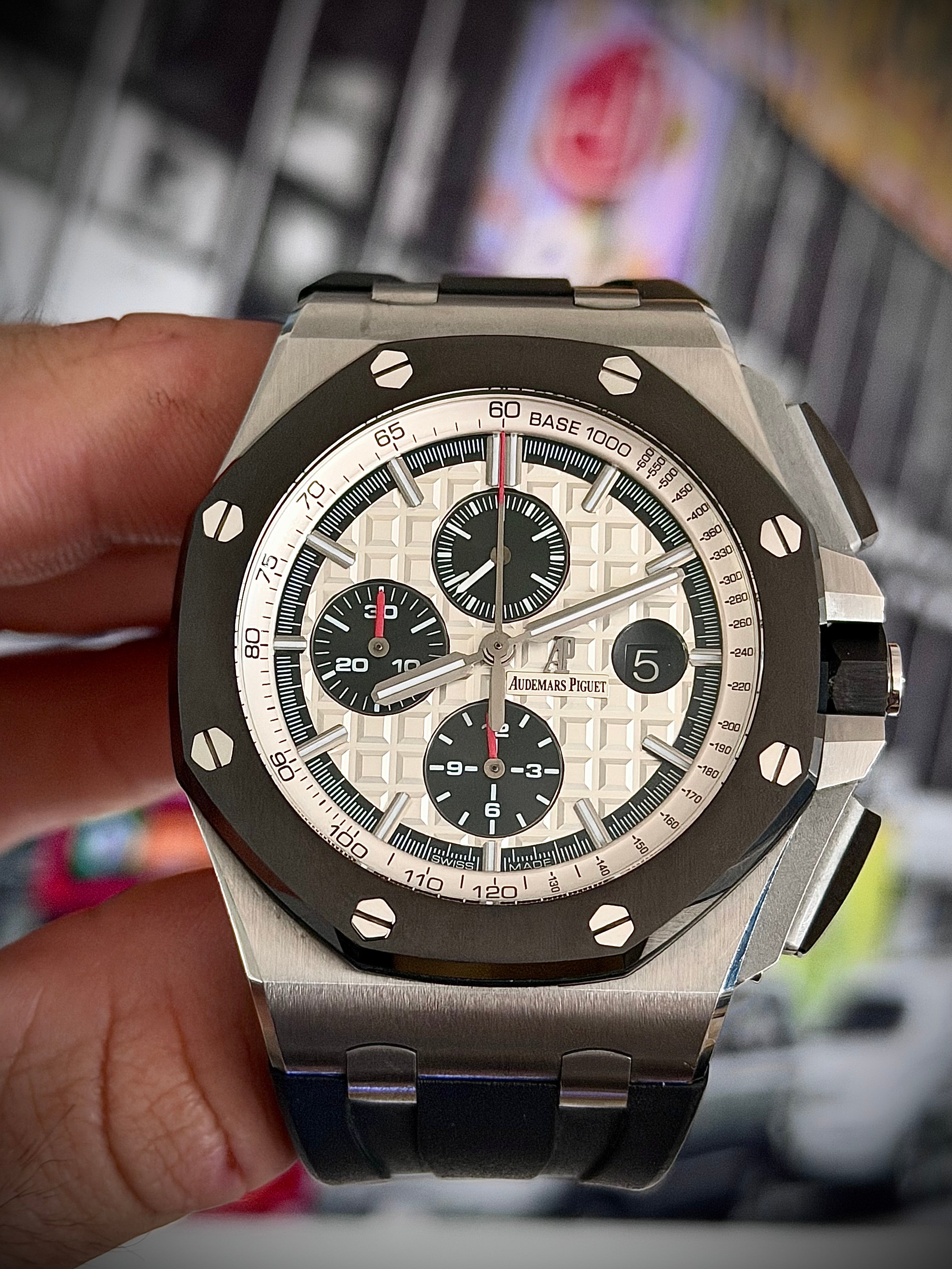 2013 AUDEMARS PIGUET ROYAL OAK OFFSHORE CHRONOGRAPH, FULL SET, INC GST