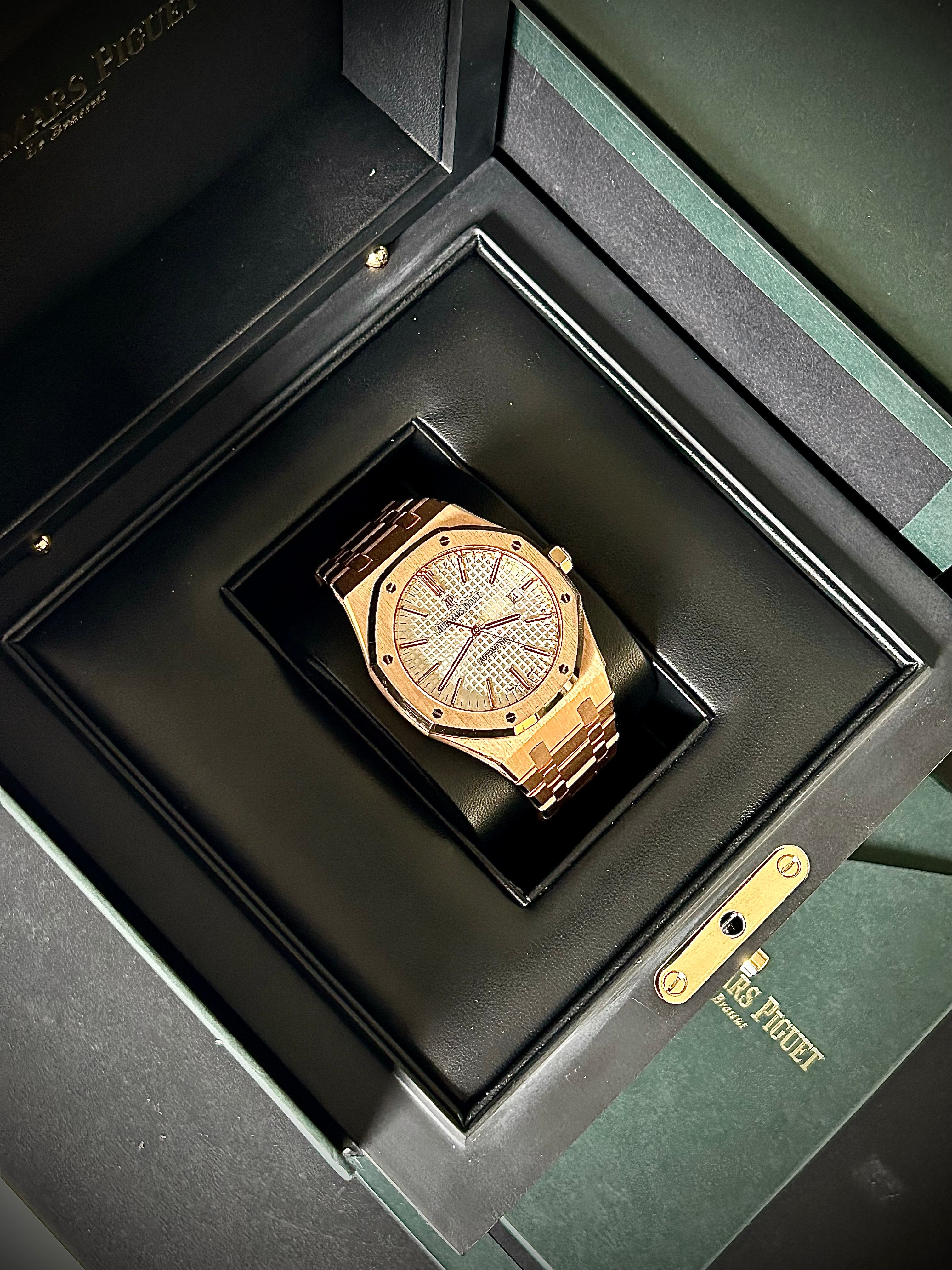 2018 AUDEMARS PIGUET ROYAL OAK 41, 15400OR.OO.1220OR.02, FULL SET, INC GST