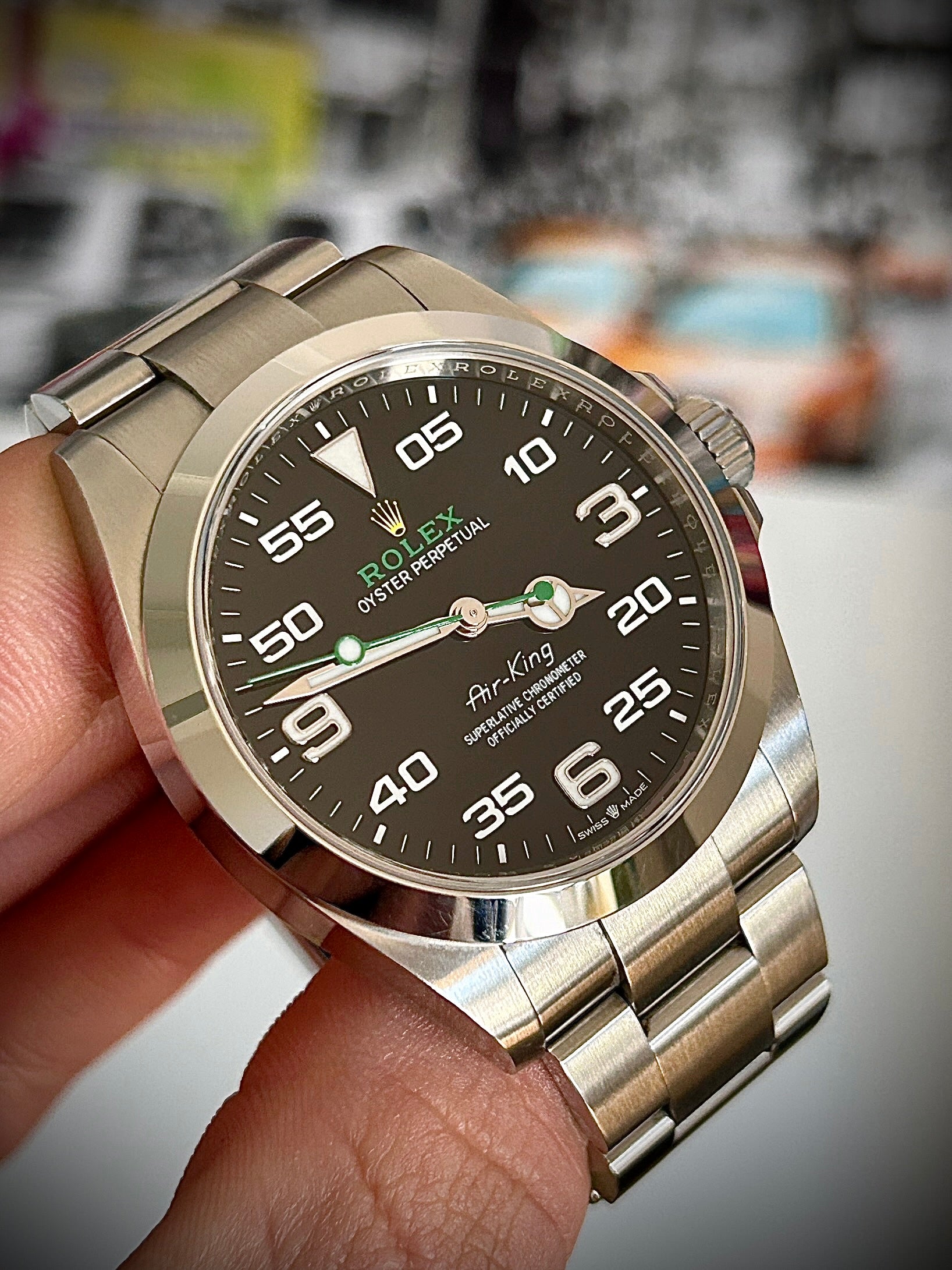 2022 ROLEX AIR KING, 126900, FULL SET, INC GST