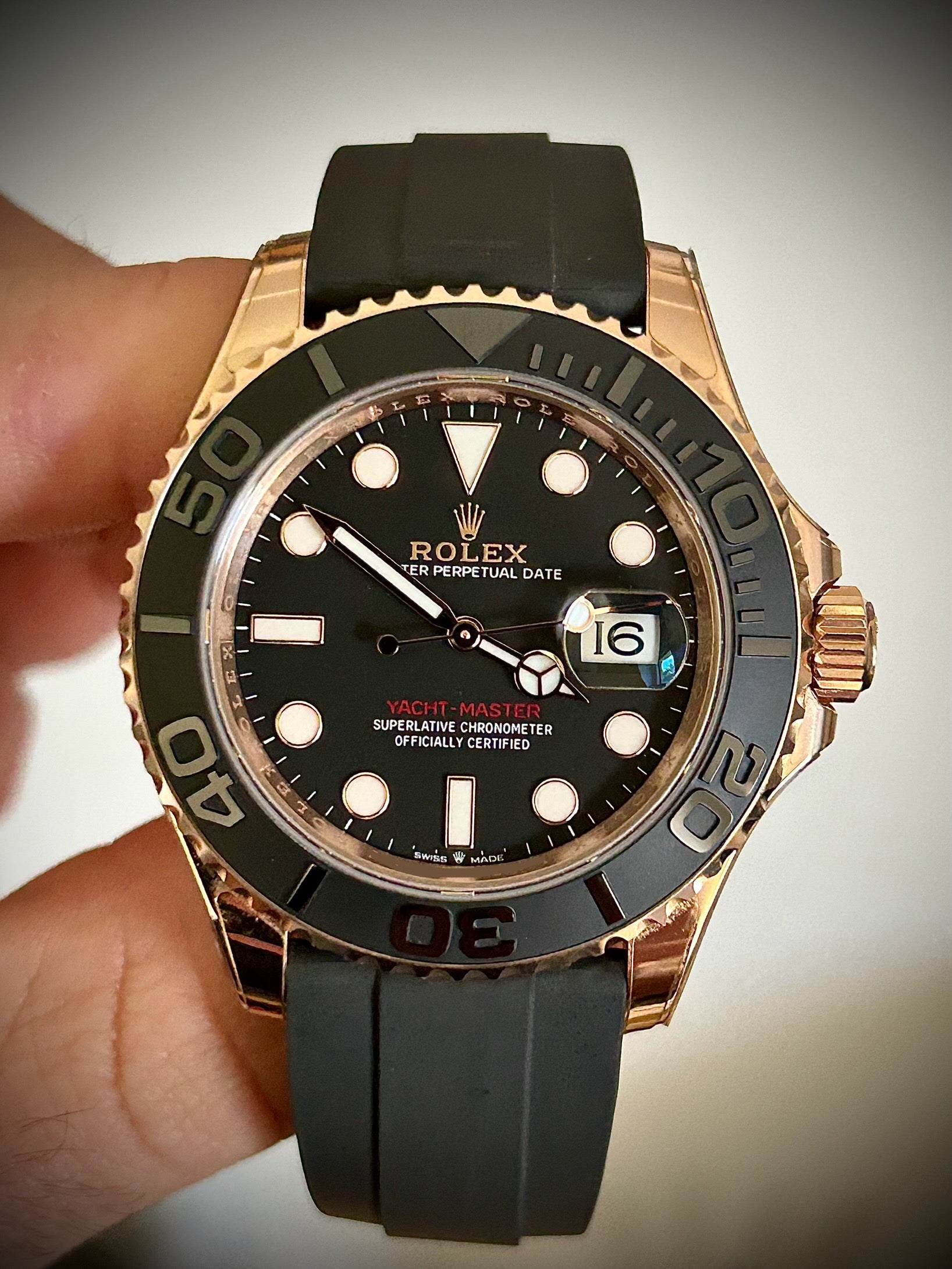 2024 ROLEX YACHT-MASTER 40, ROSE GOLD, 126655, FULL SET