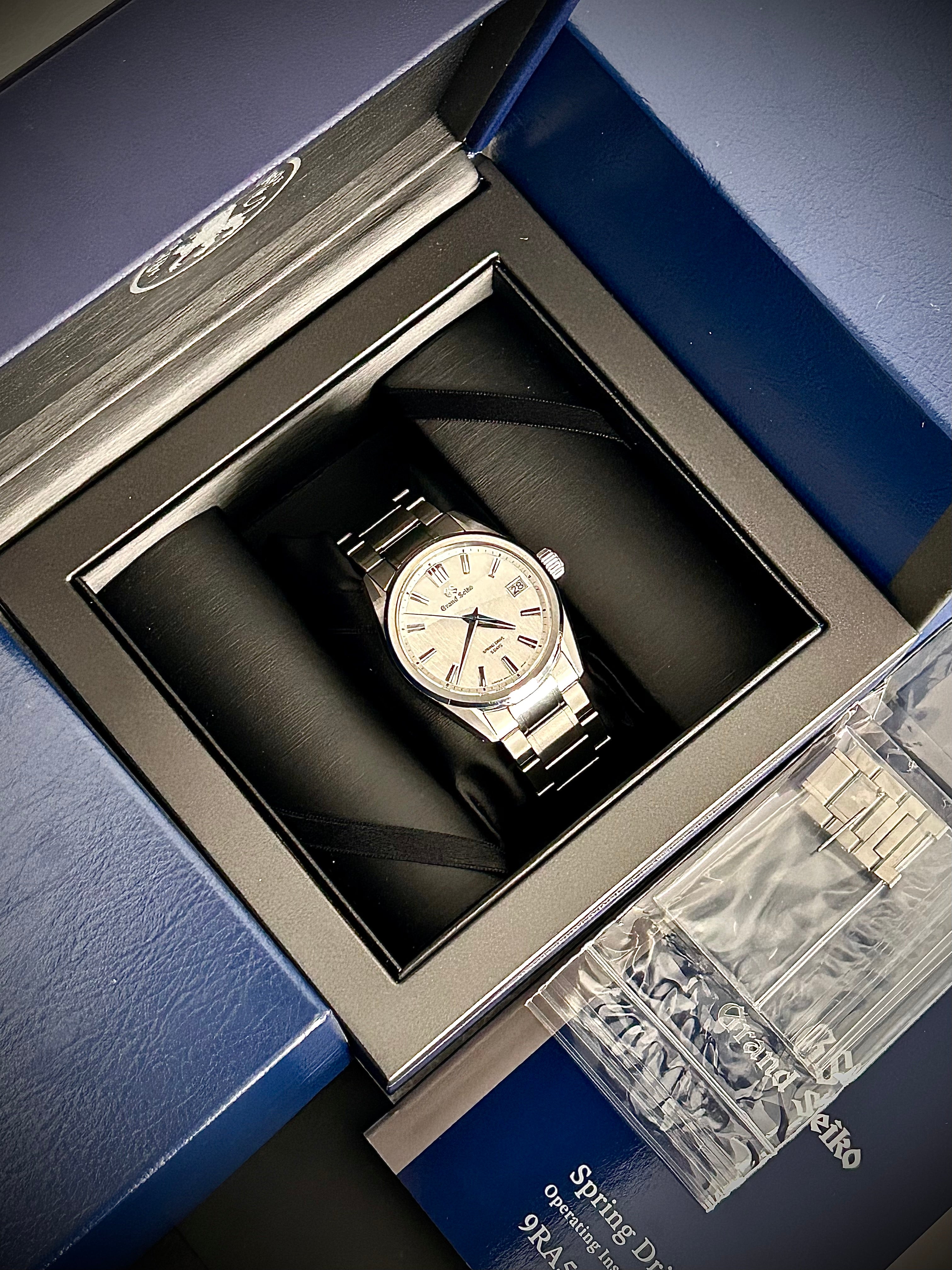 2024 GRAND SEIKO EVOLUTION 9 SPRING DRIVE, WHITE BIRCH, SLGA009, FULL SET, INC GST