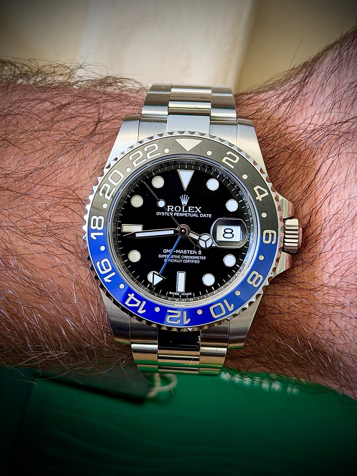 2014 ROLEX GMT-MASTER II “BATMAN”, 116710BLNR, BOX & PAPERS, EXCELLENT CONDITION, INC GST