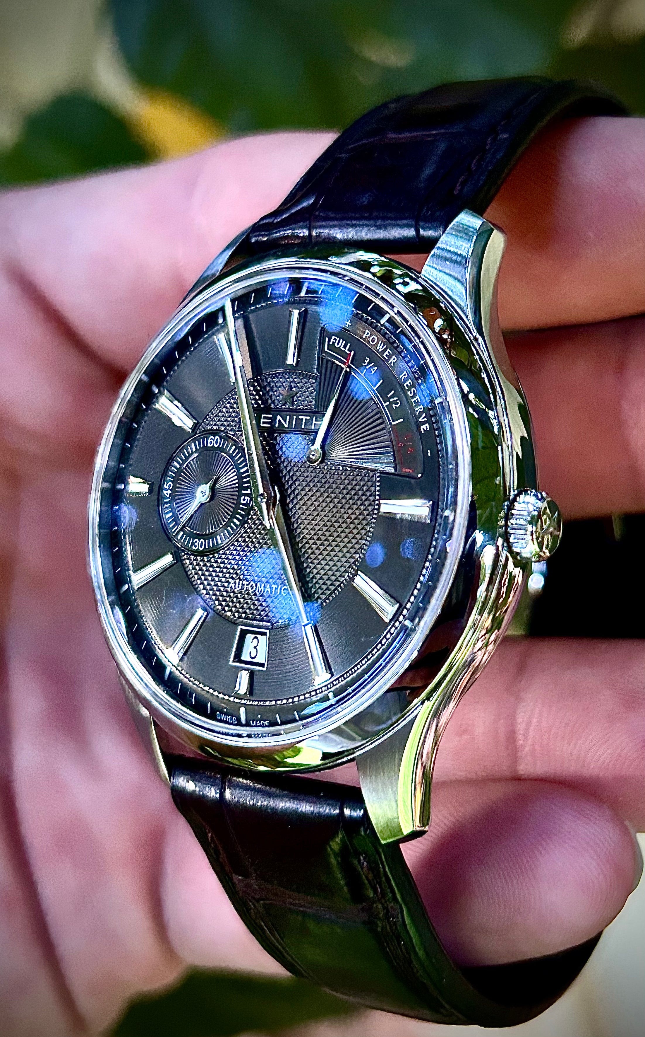 ZENITH ELITE CAPTAIN POWER RESERVE, FULL SET, INC GST