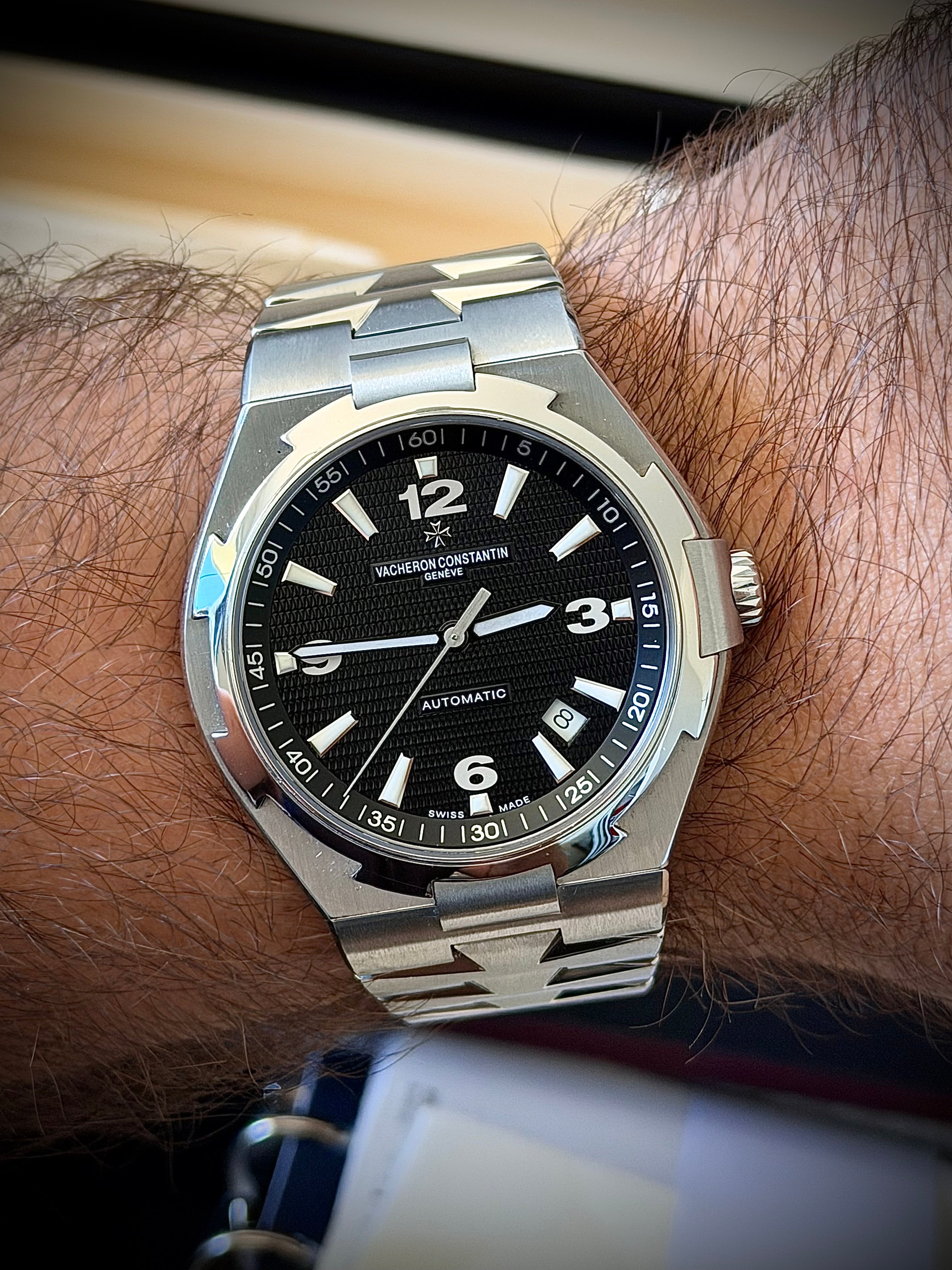 2007 VACHERON CONSTANTIN OVERSEAS, 47040/B01A-9094, BLACK DIAL, FULL SET, INC GST