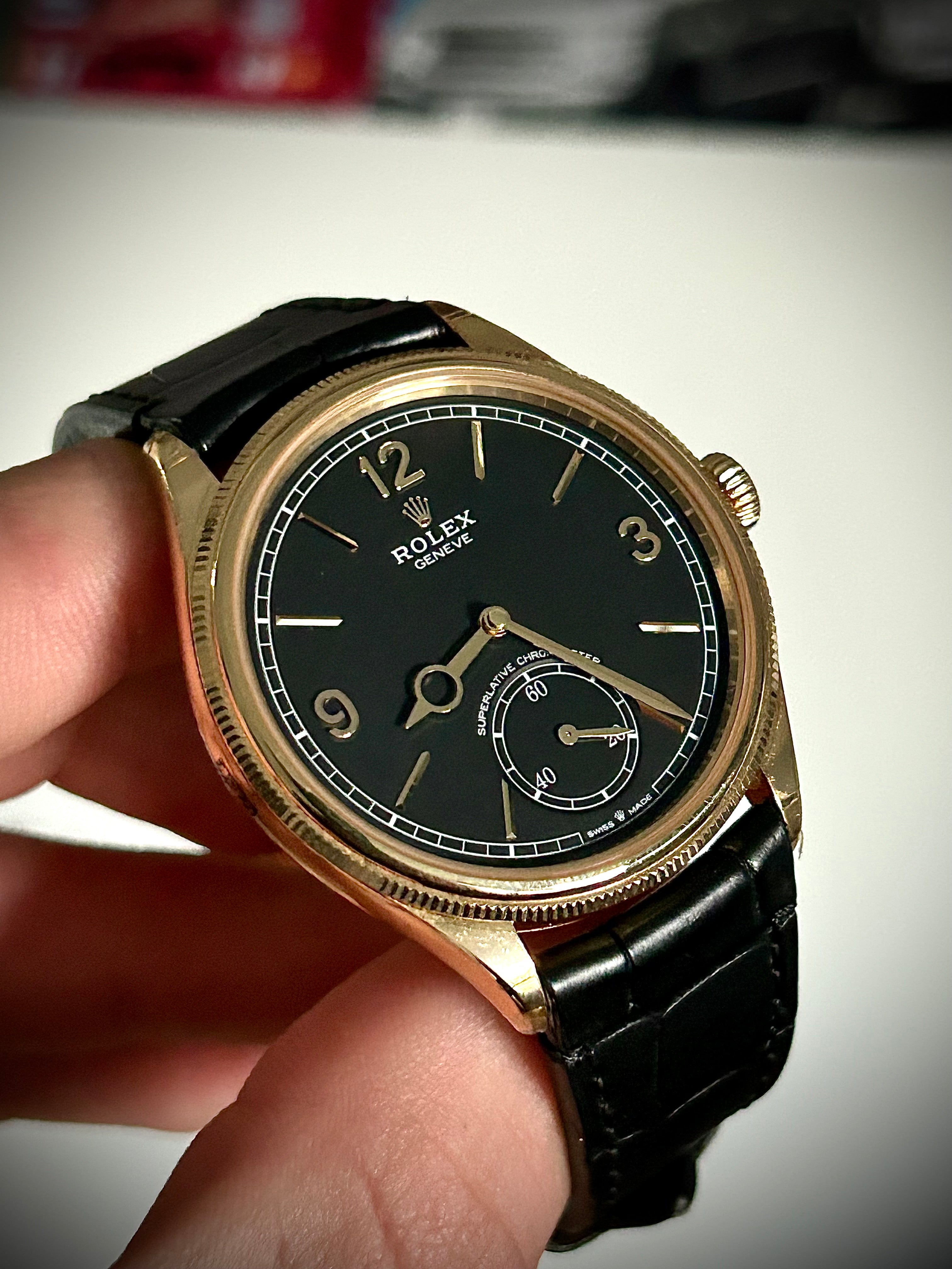 2024 ROLEX PERPETUAL 1908, 52509, YELLOW GOLD, MATTE BLACK DIAL, FULL SET, BRAND NEW, INC GST