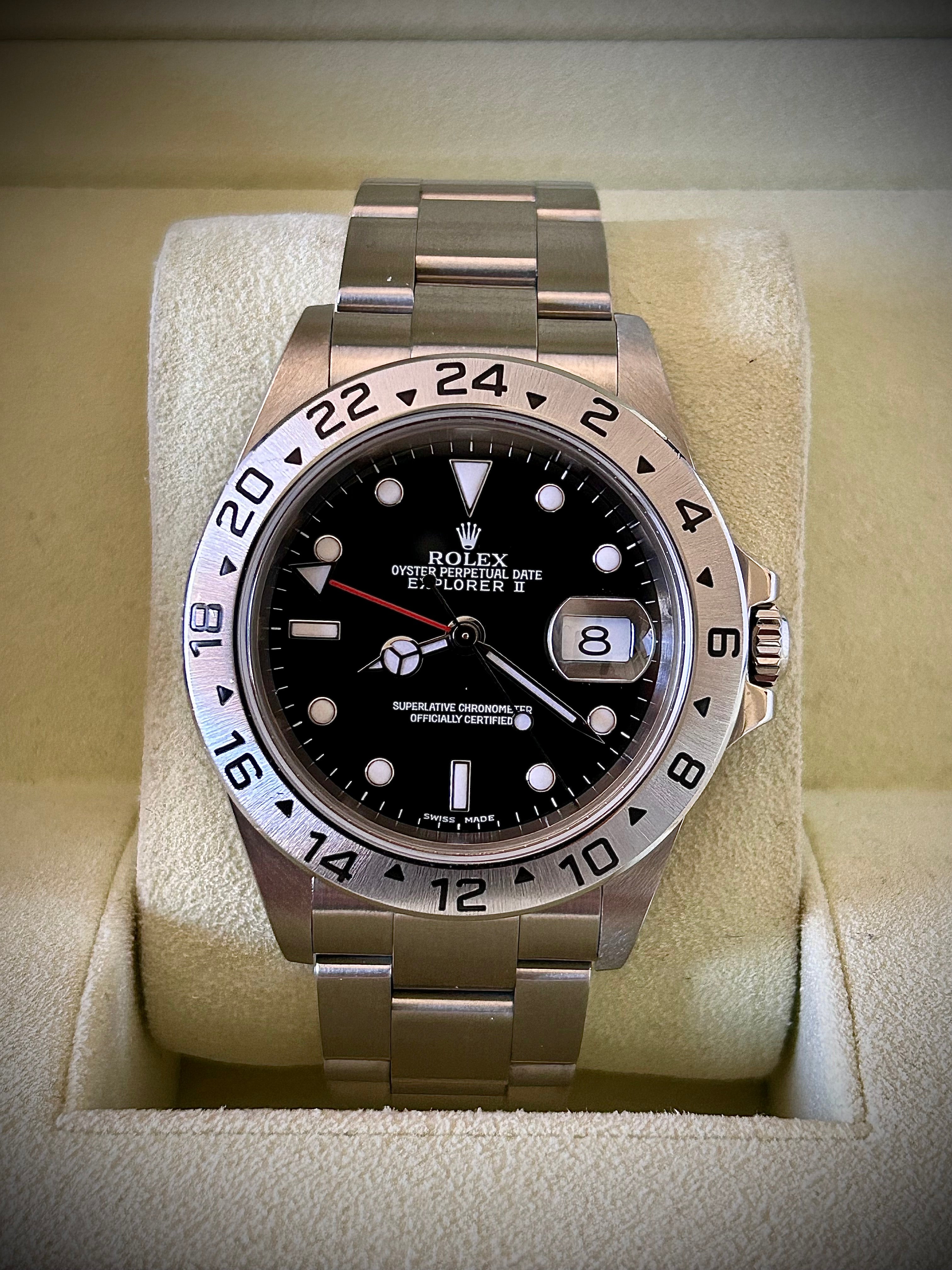 2002 ROLEX EXPLORER II, 16570, WATCH ONLY, INC GST