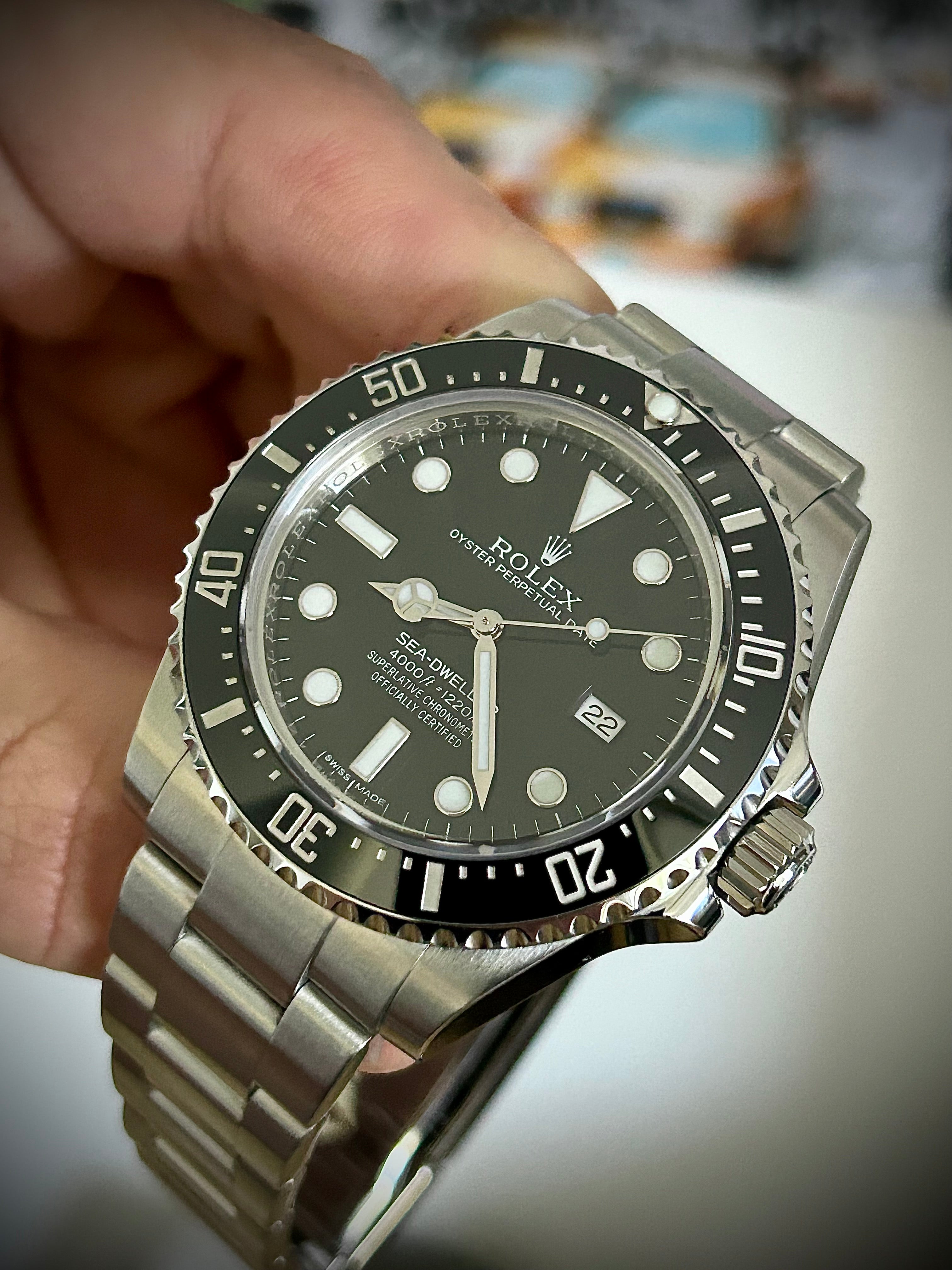 2015 ROLEX SEA-DWELLER 4000, 116600, FULL SET, INC GST