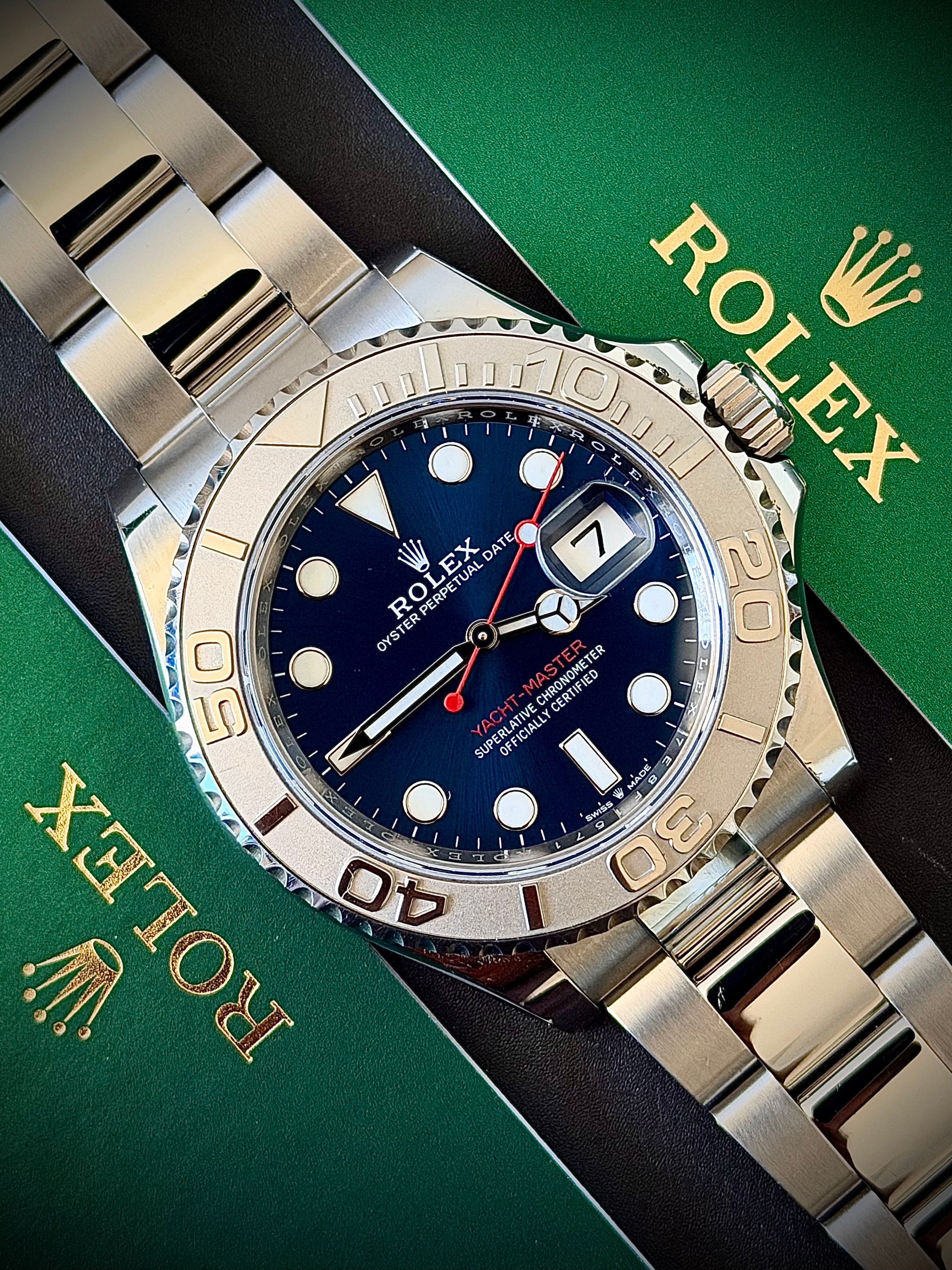 2022 ROLEX YACHT-MASTER 40, BLUE DIAL, 126622, BOX AND PAPERS, INC GST