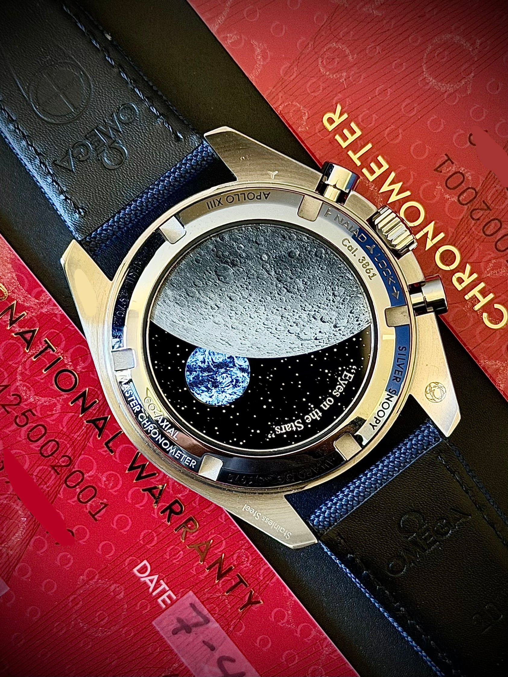 2021 OMEGA SPEEDMASTER SILVER SNOOPY AWARD 50TH ANNIVERSARY, 310.32.42.50.02.001, FULL SET, INC GST