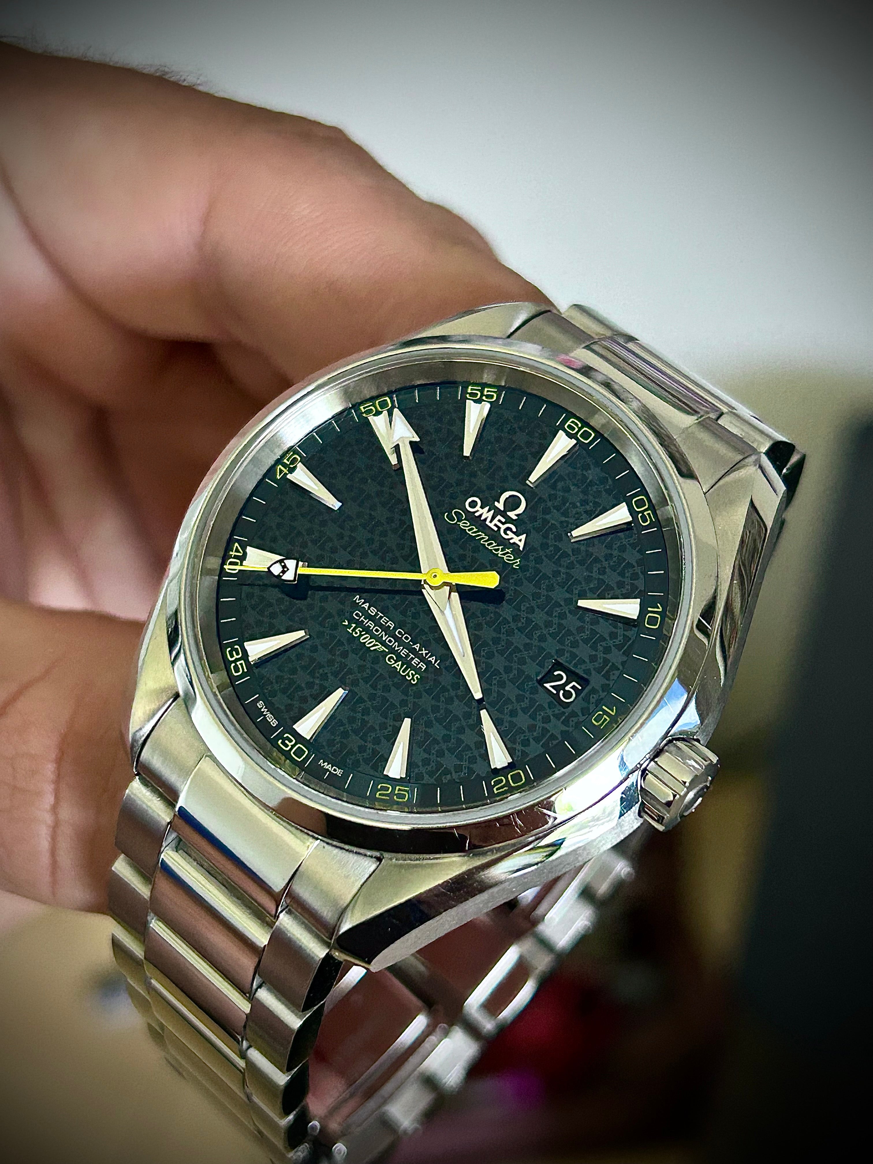2016 OMEGA SEAMASTER AQUA TERRA, JAMES BOND 007 “SPECTRE”, FULL SET, INC GST