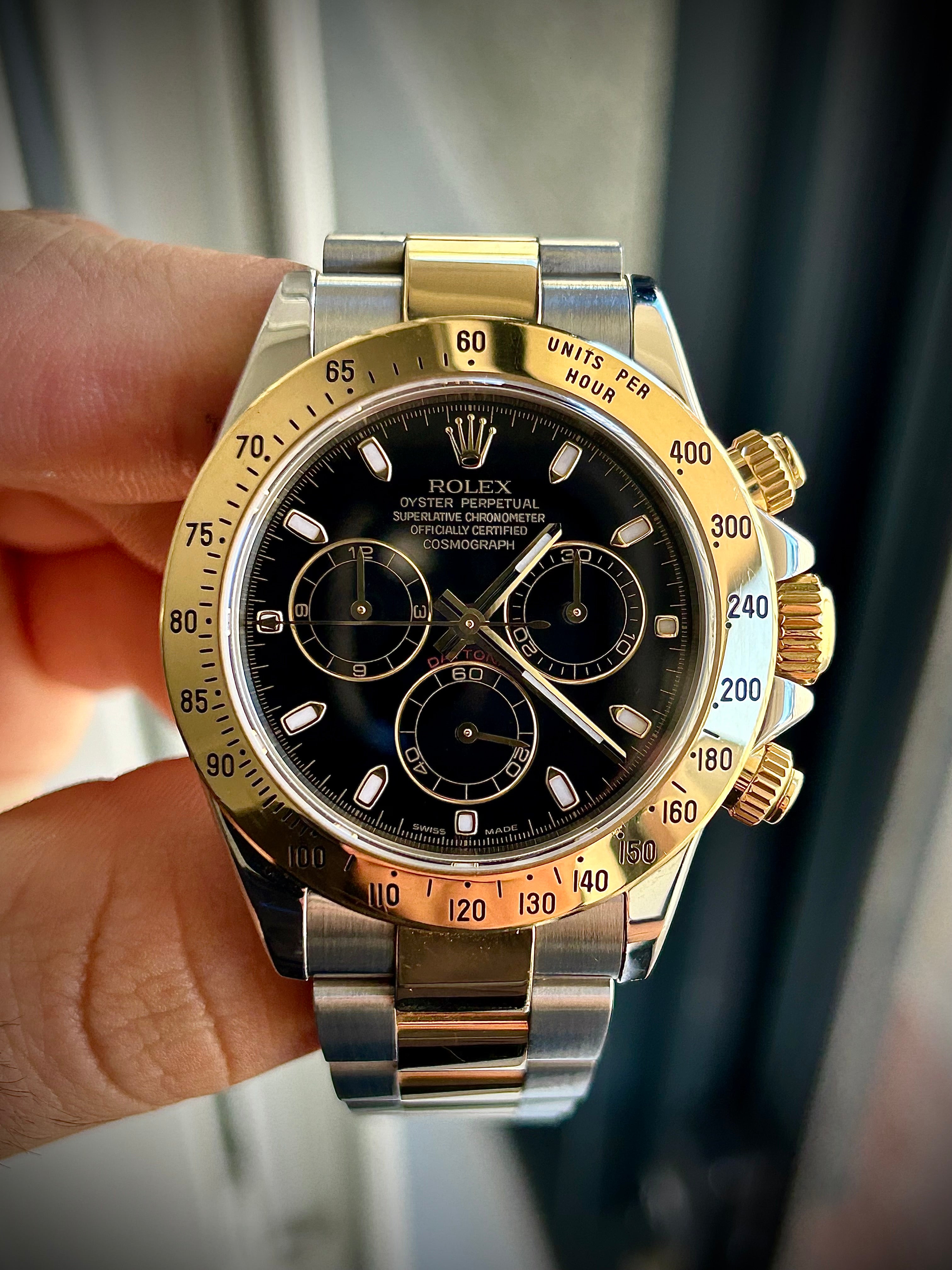 2005 ROLEX COSMOGRAPH DAYTONA, 116523, FULL SET, INC GST