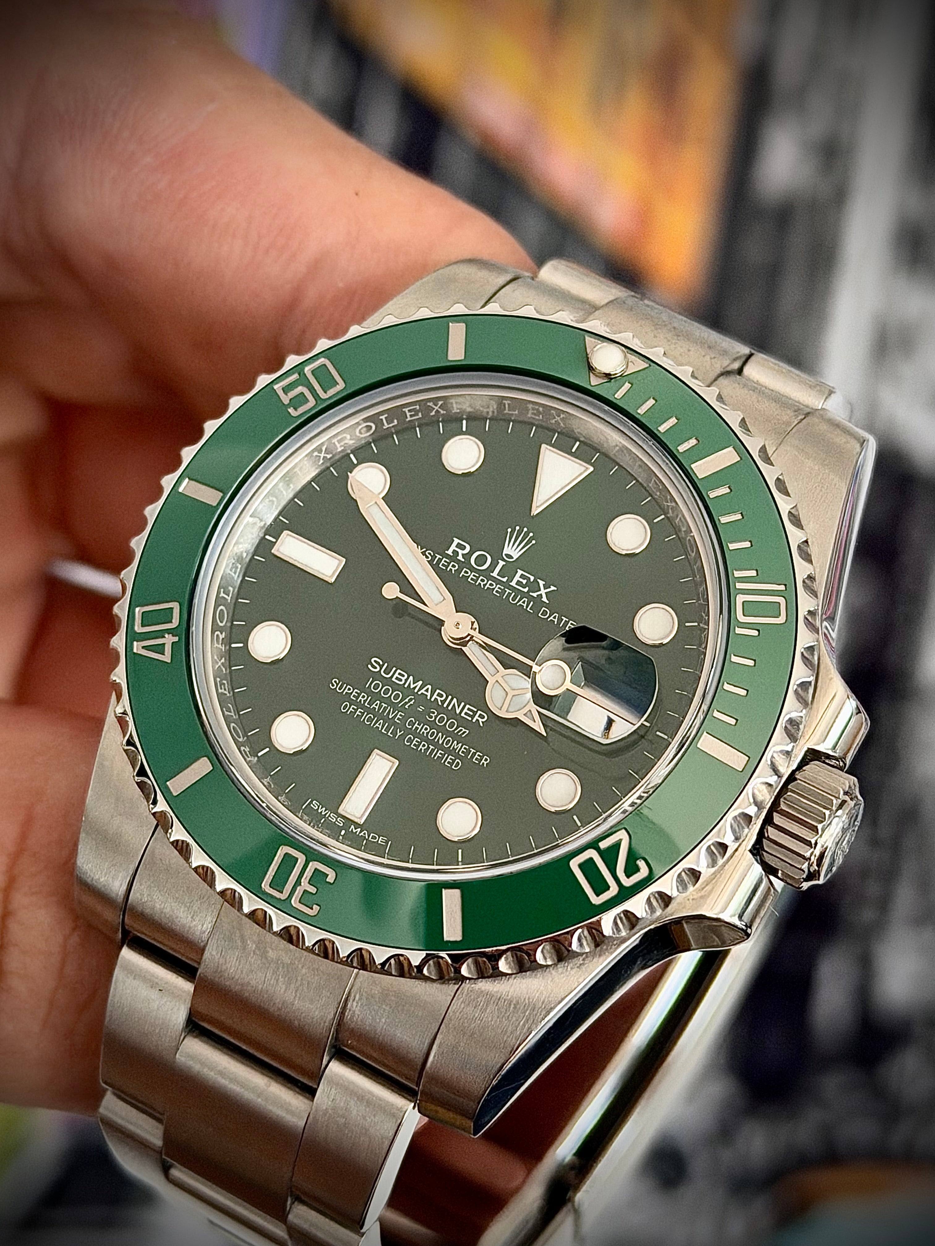 2017 ROLEX SUBMARINER DATE 116610LV, HULK, FULL SET, INC GST