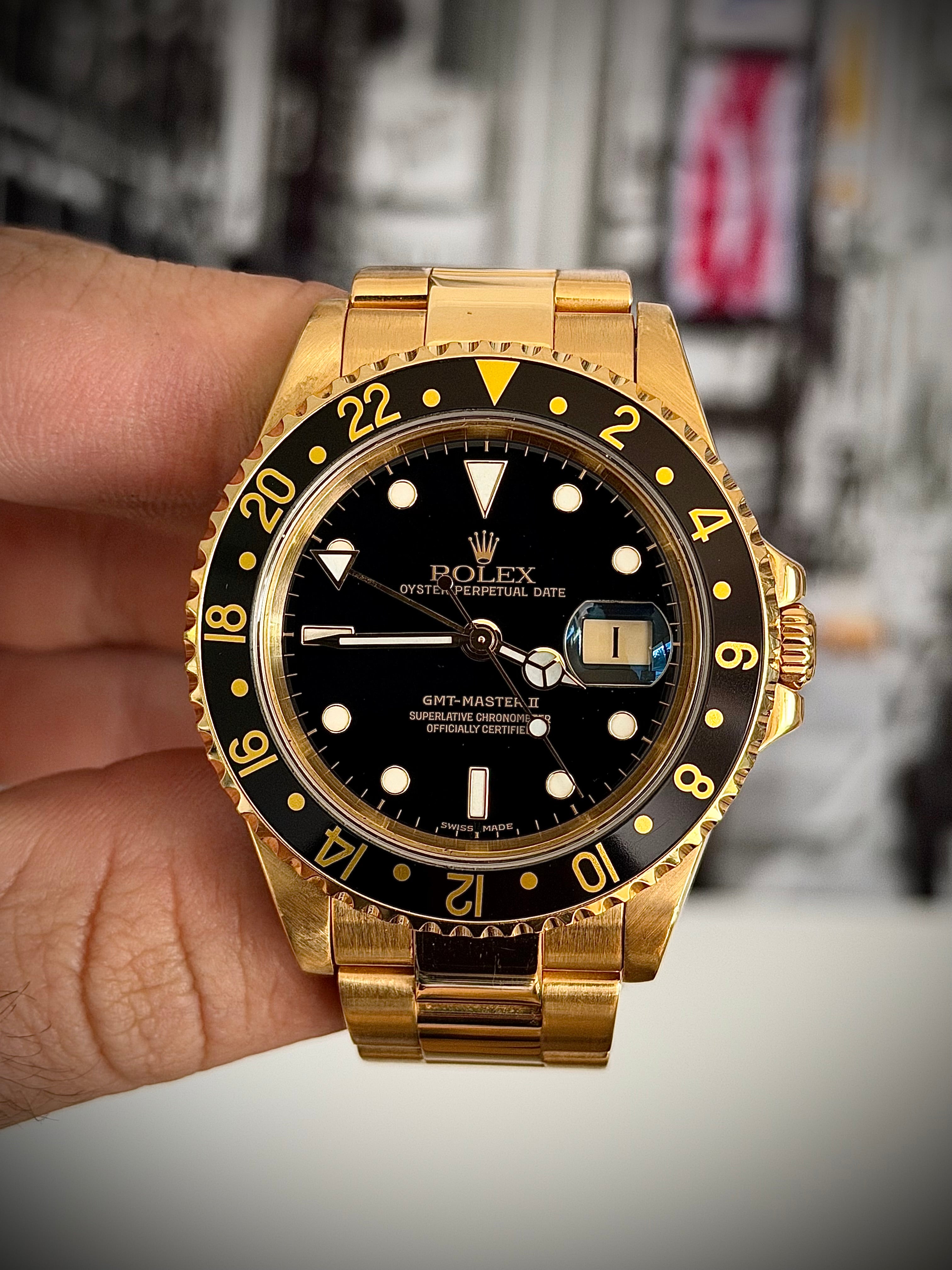 1999 ROLEX GMT MASTER II, 16718, WATCH AND BOX, INC GST
